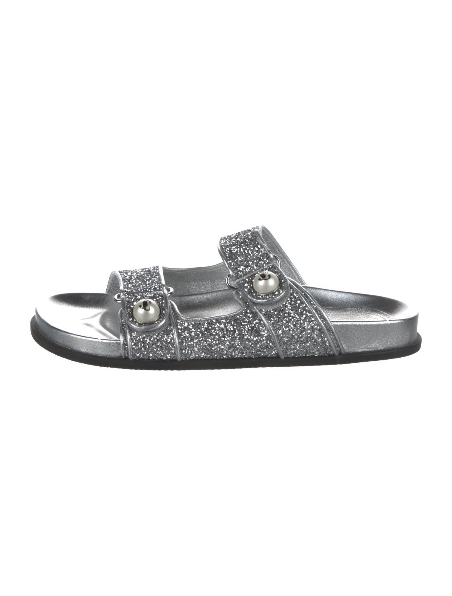 Jimmy Choo Glitter Slides