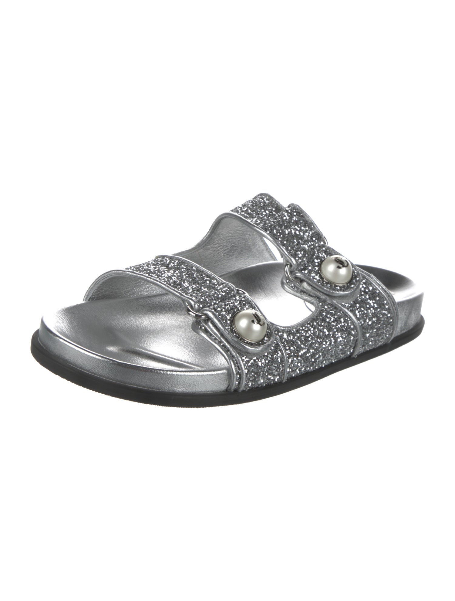 Jimmy Choo Glitter Slides