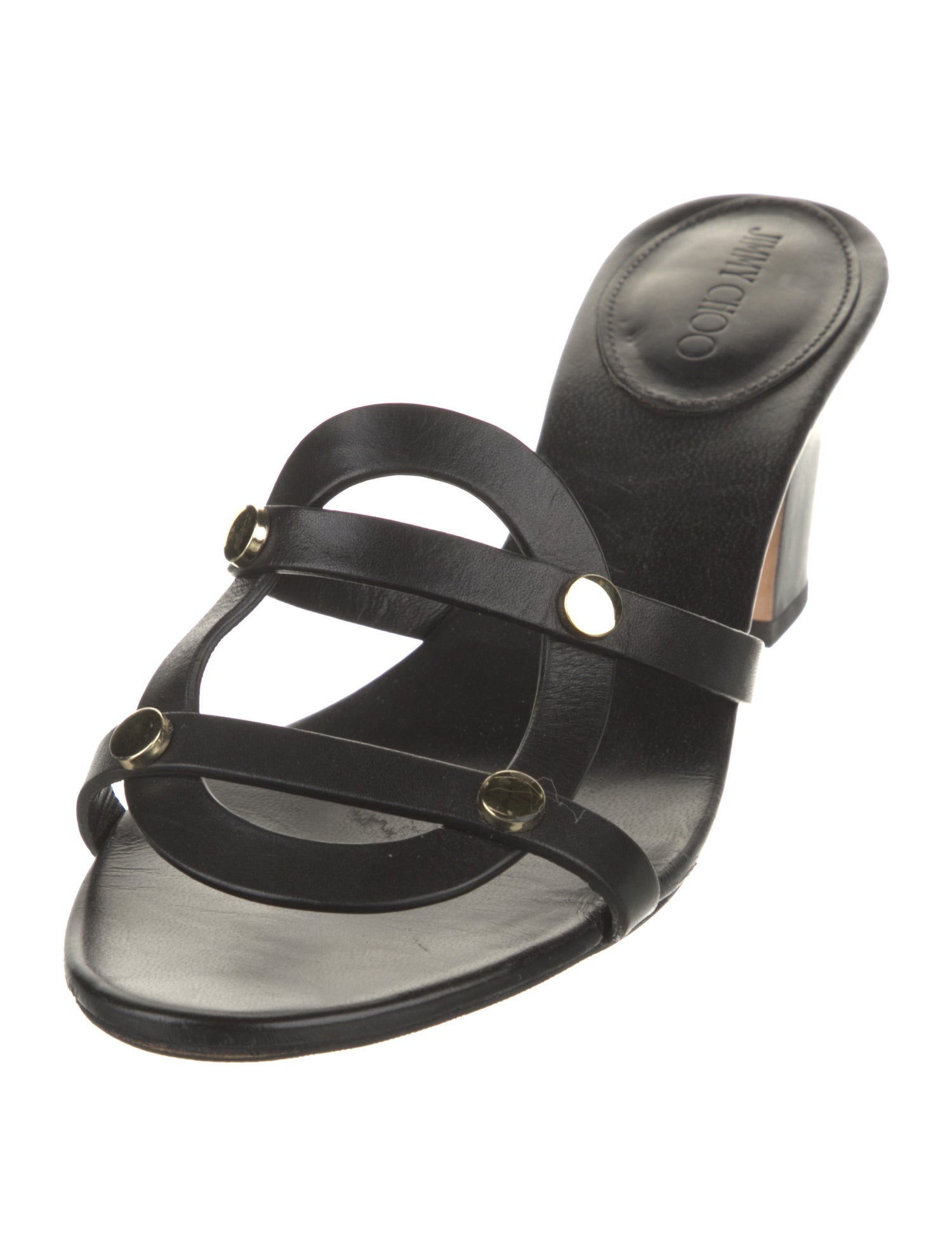 Jimmy Choo Leather Slides