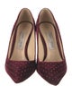 Jimmy Choo Velvet Crystal Embellishments Pumps