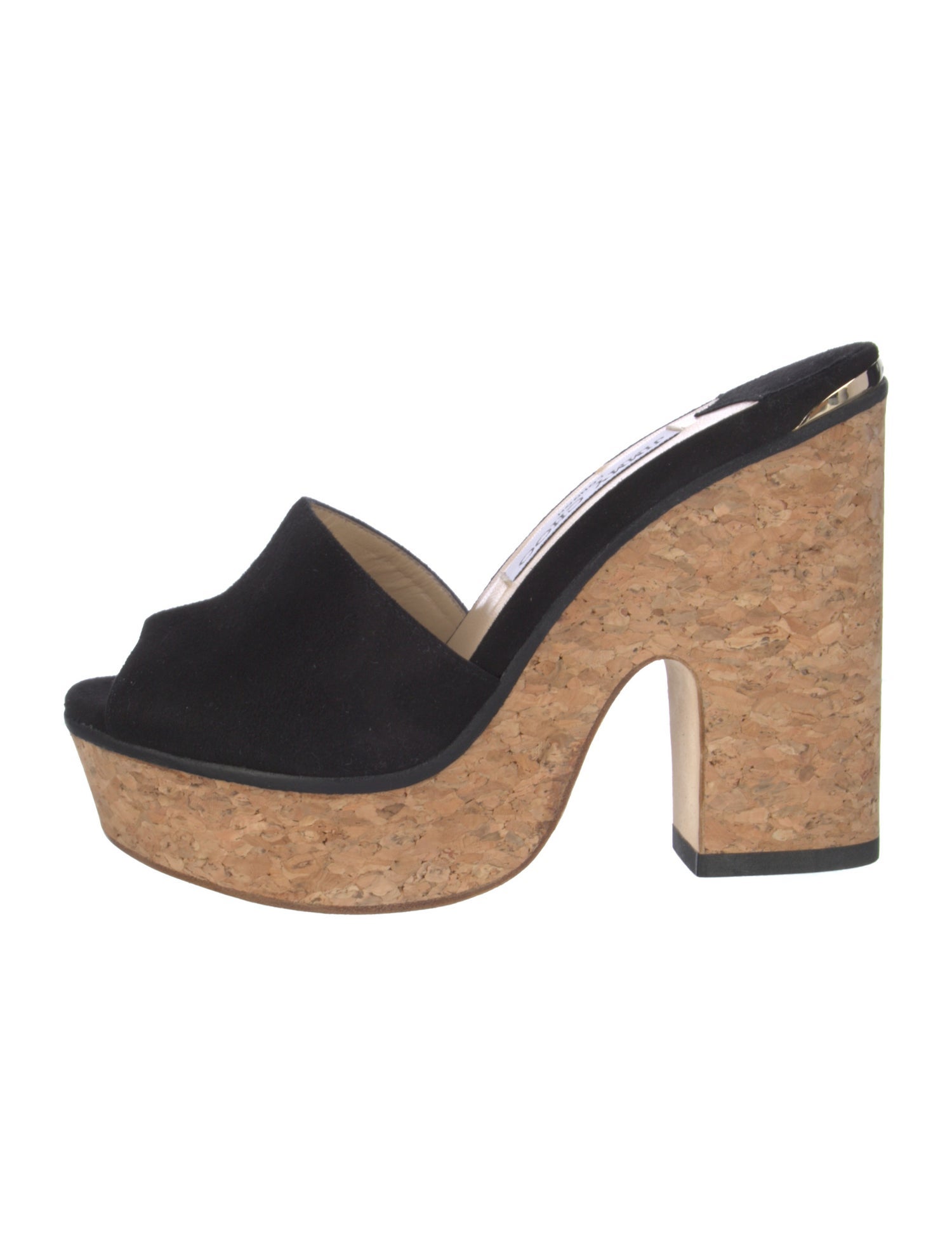 Jimmy Choo Suede Colorblock Pattern Slides