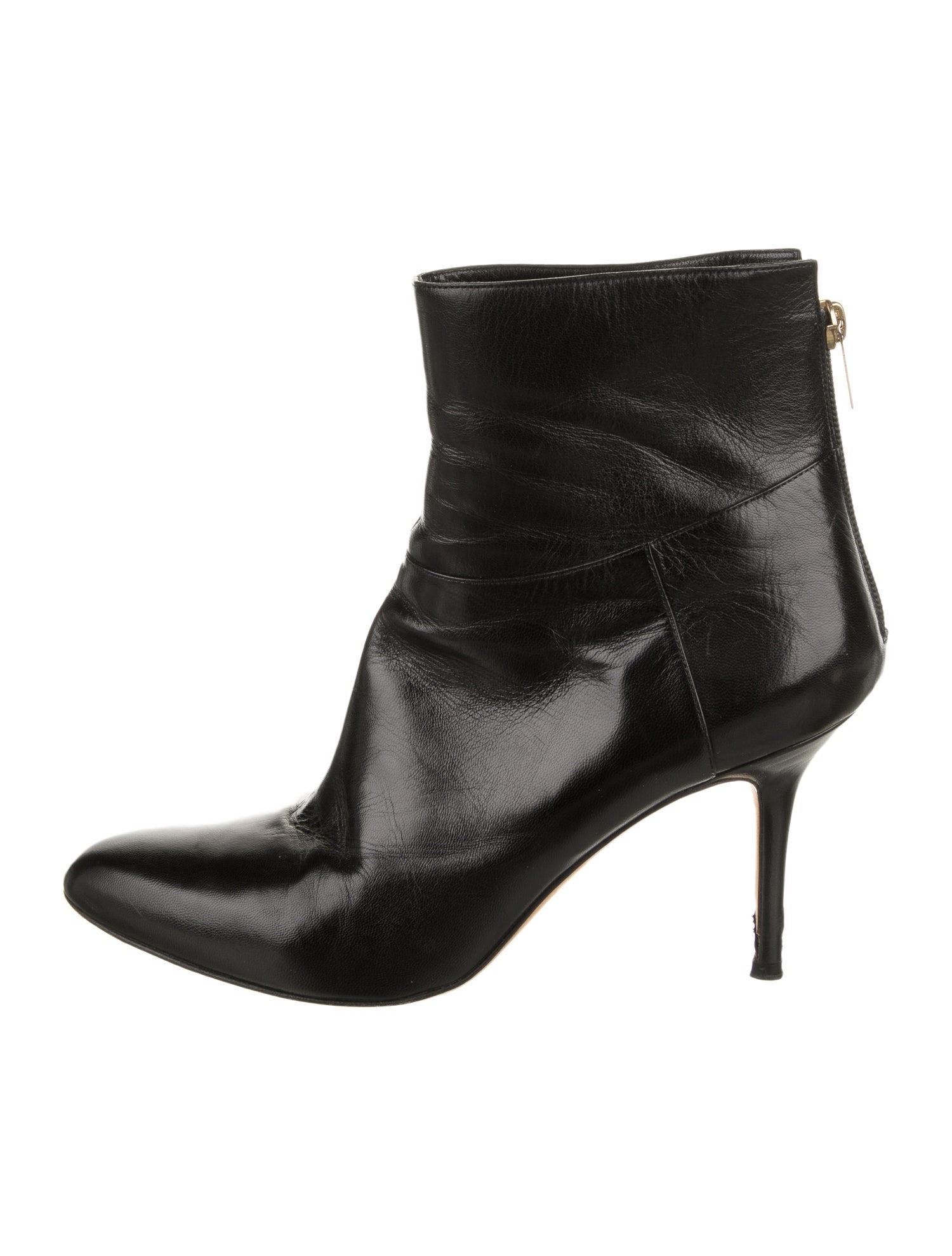 Jimmy Choo Leather Colorblock Pattern Boots