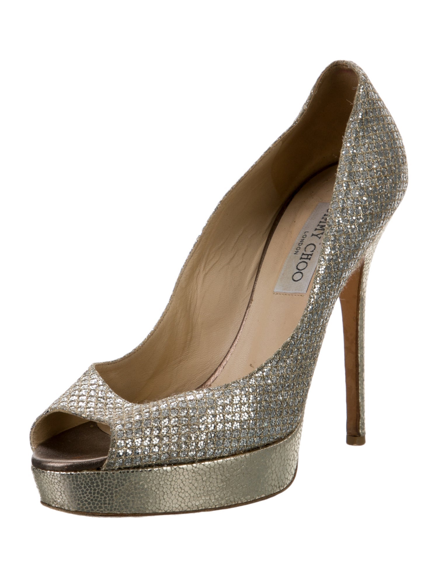Jimmy Choo Glitter Glitter Accents Pumps