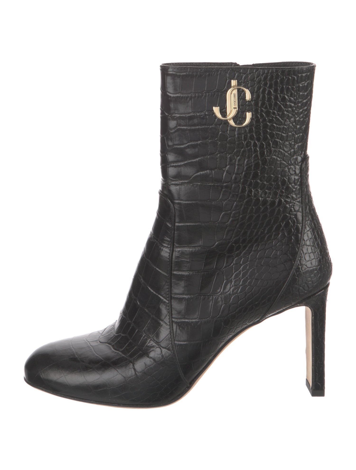 Jimmy Choo Embossed Leather Boots