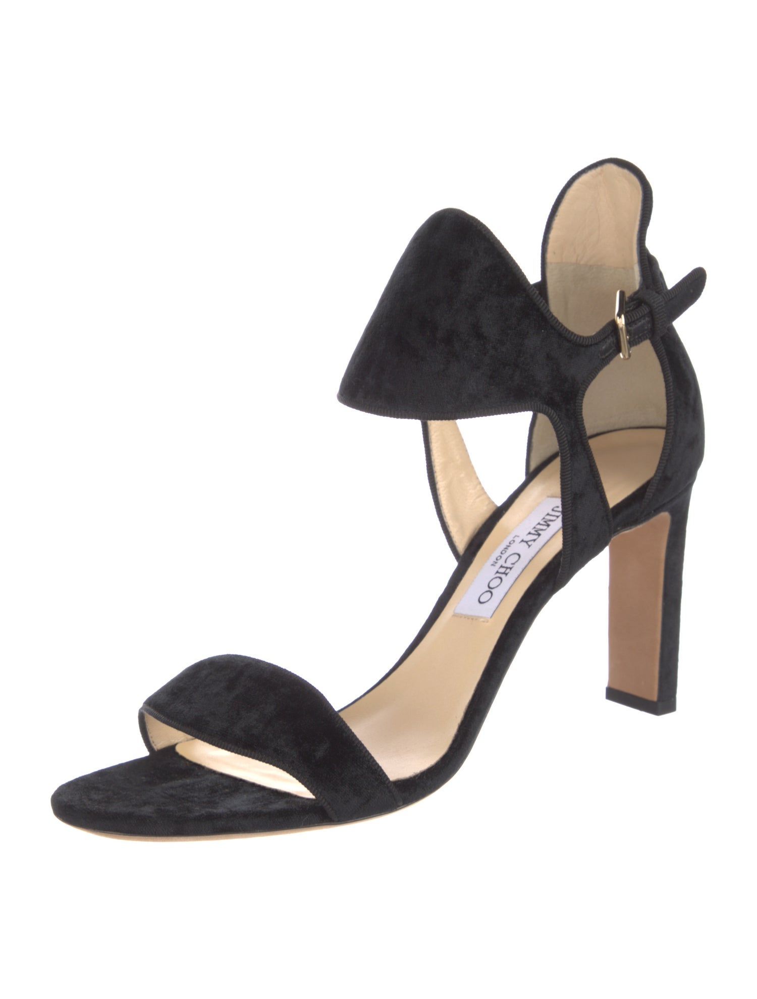 Jimmy Choo Velvet Sandals