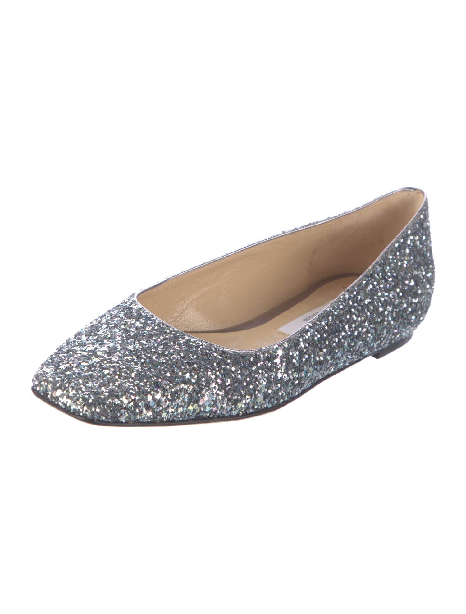 Jimmy Choo Glitter Flats