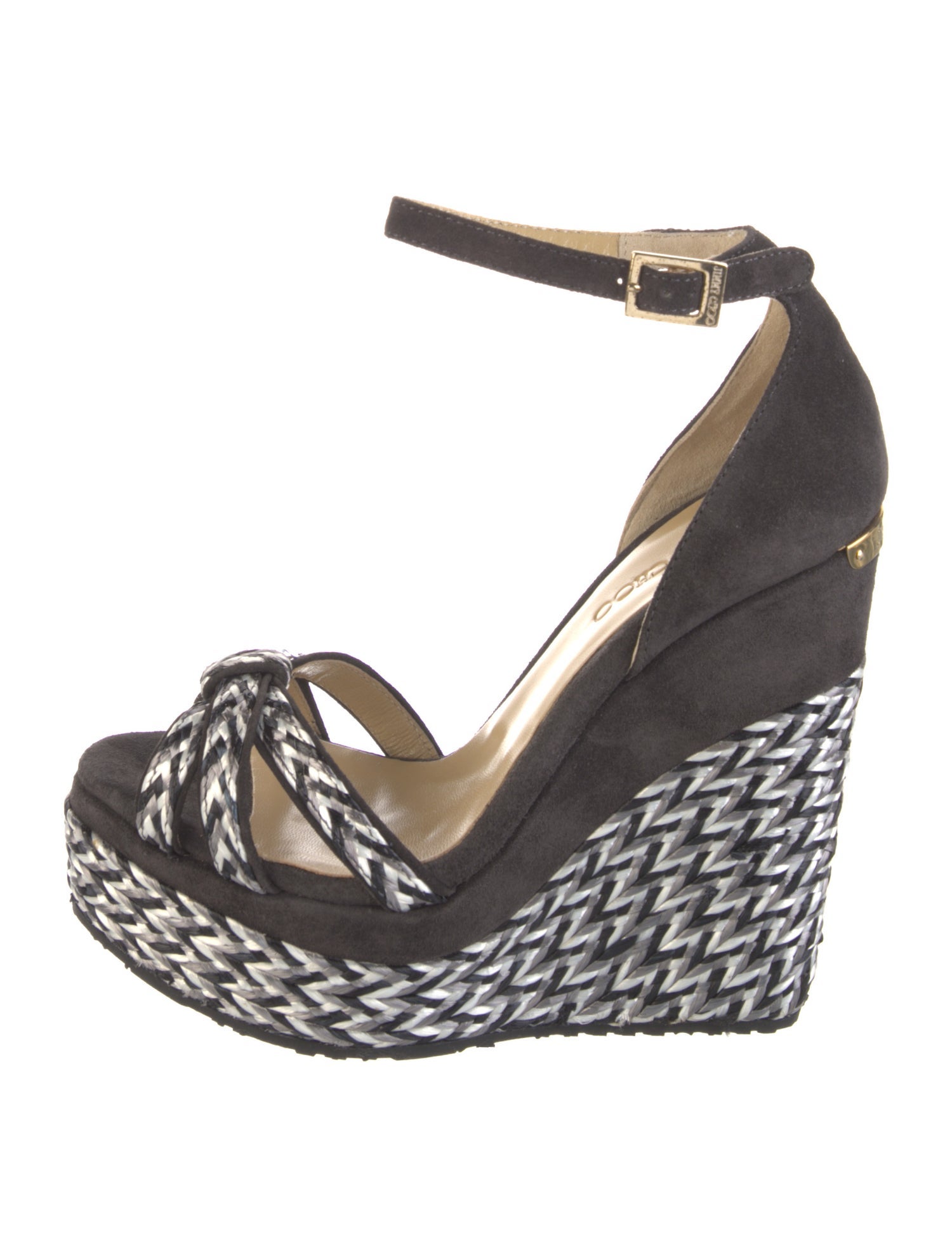 Jimmy Choo Suede Printed Sandals