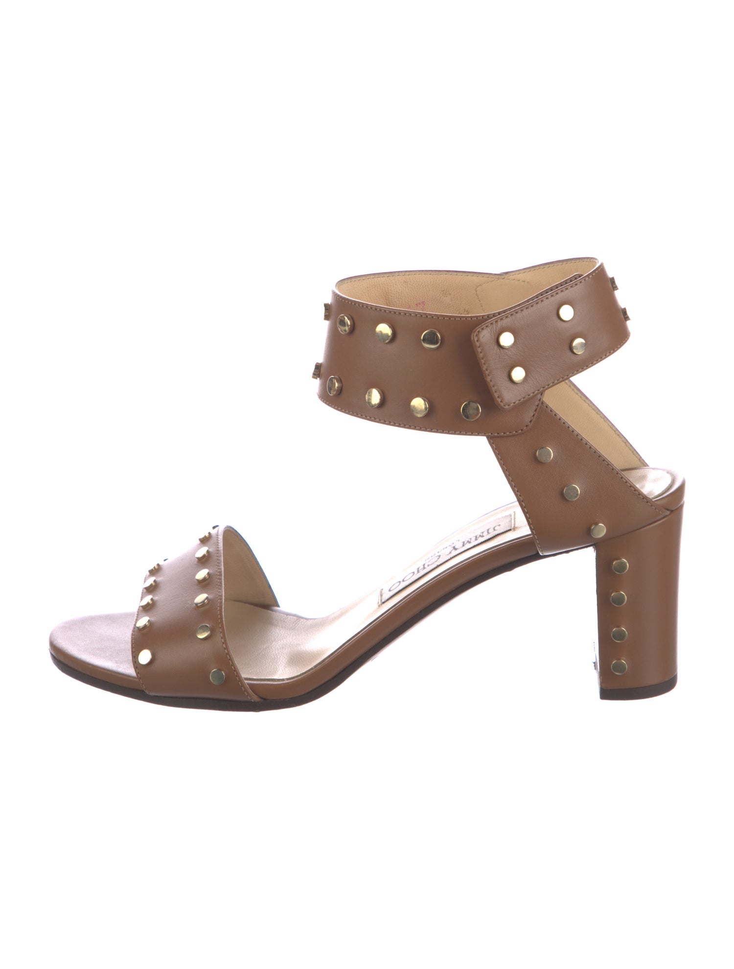 Jimmy Choo Leather Studded Accents Pumps