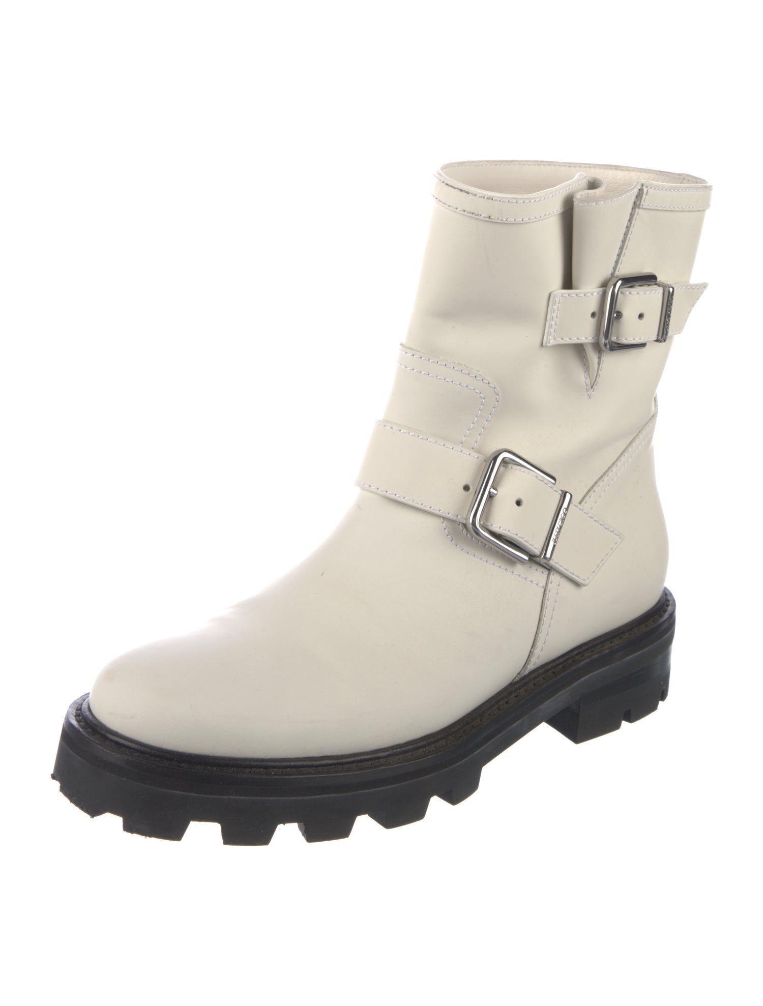 Jimmy Choo Leather Moto Boots