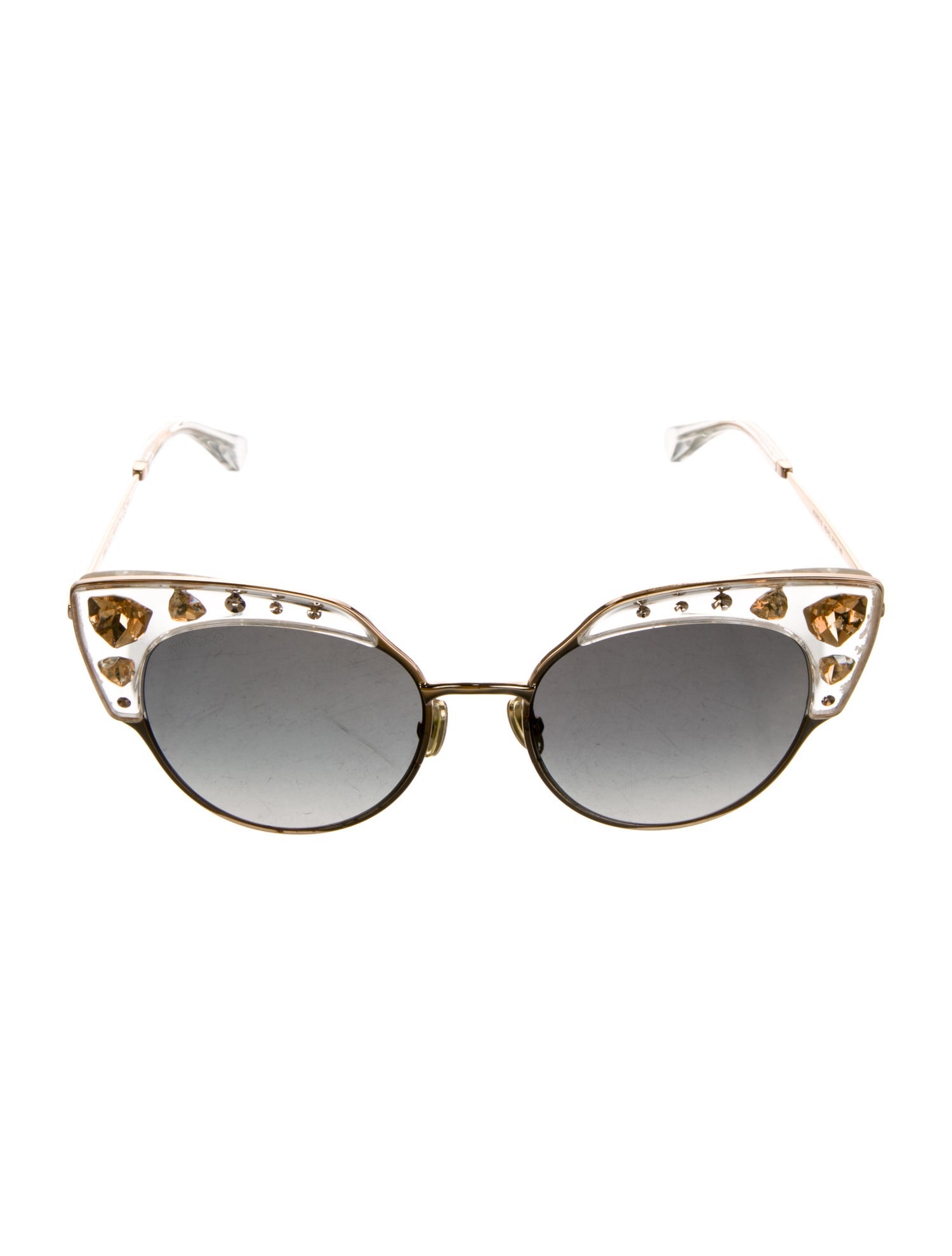 Jimmy Choo Cat-Eye Mirrored Sunglasses