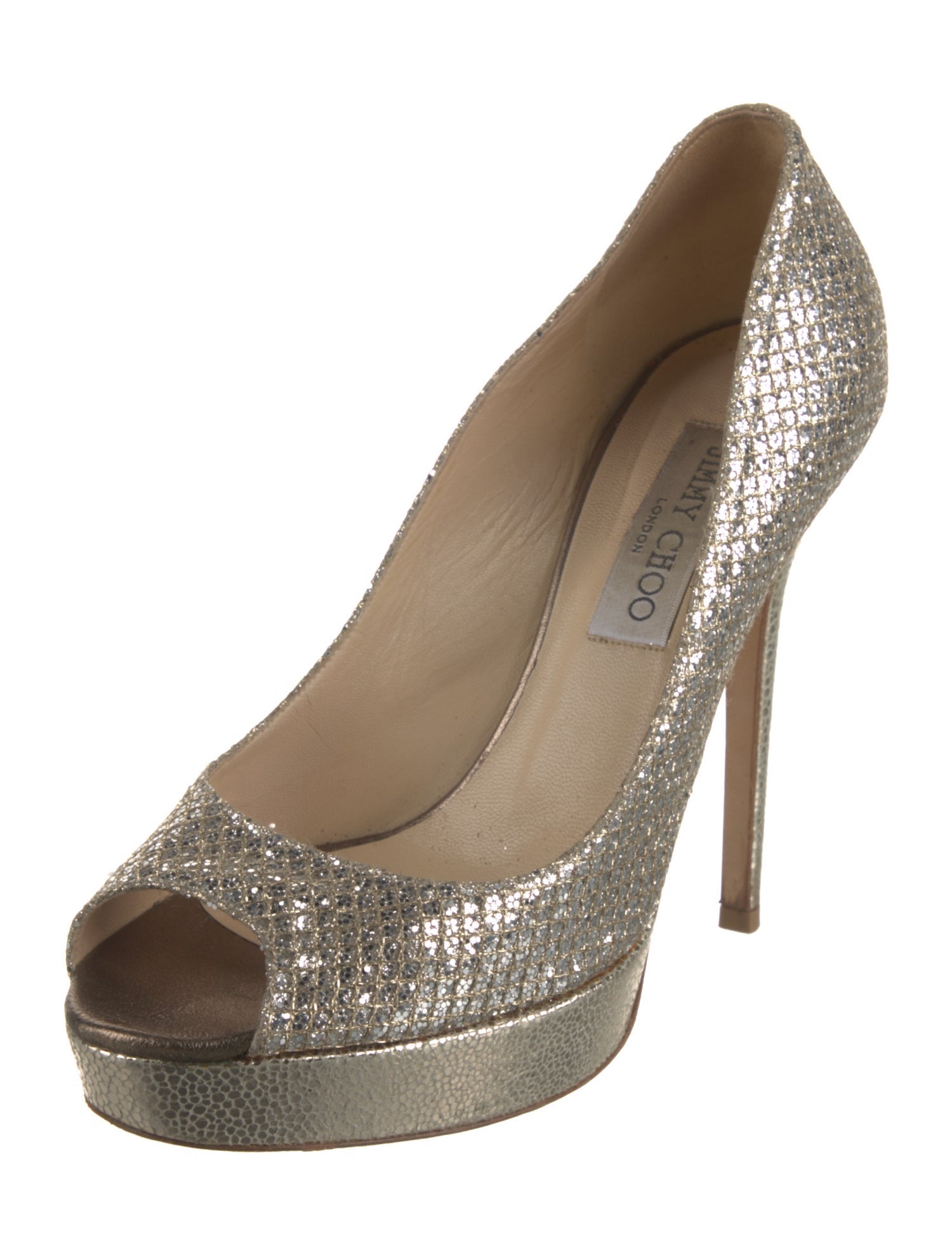 Jimmy Choo Glitter Glitter Accents Pumps