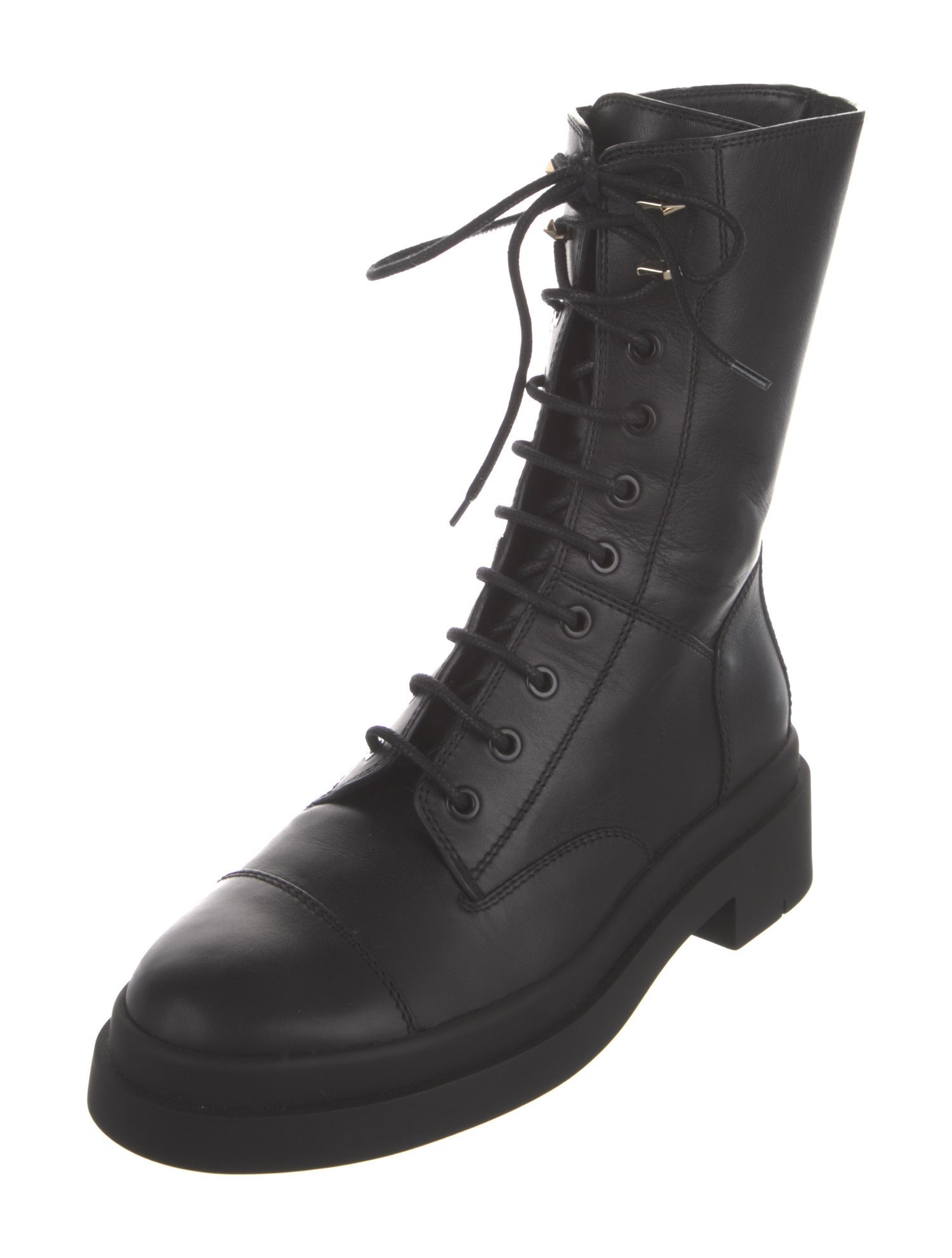Jimmy Choo Leather Combat Boots
