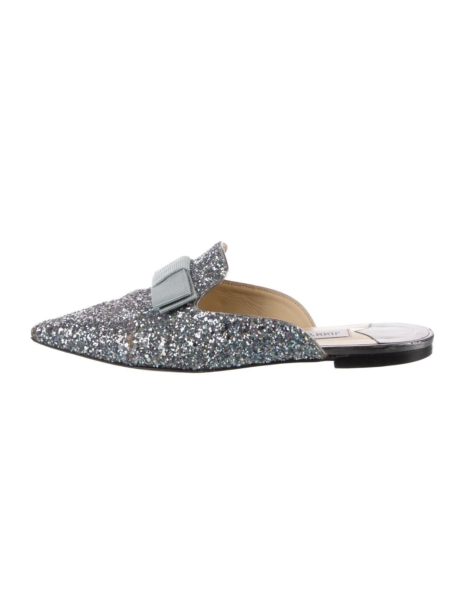 Jimmy Choo Glitter Glitter Accents Mules