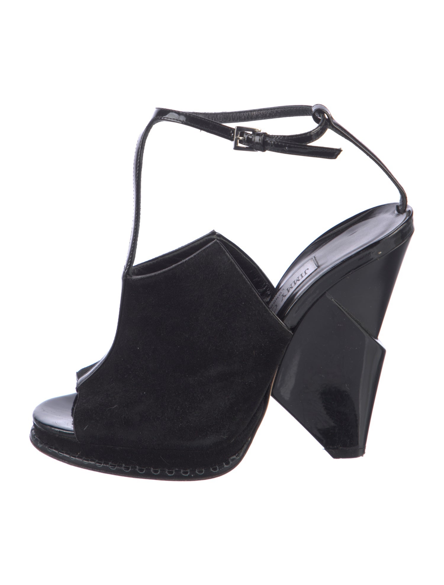 Jimmy Choo Suede T-Strap Sandals