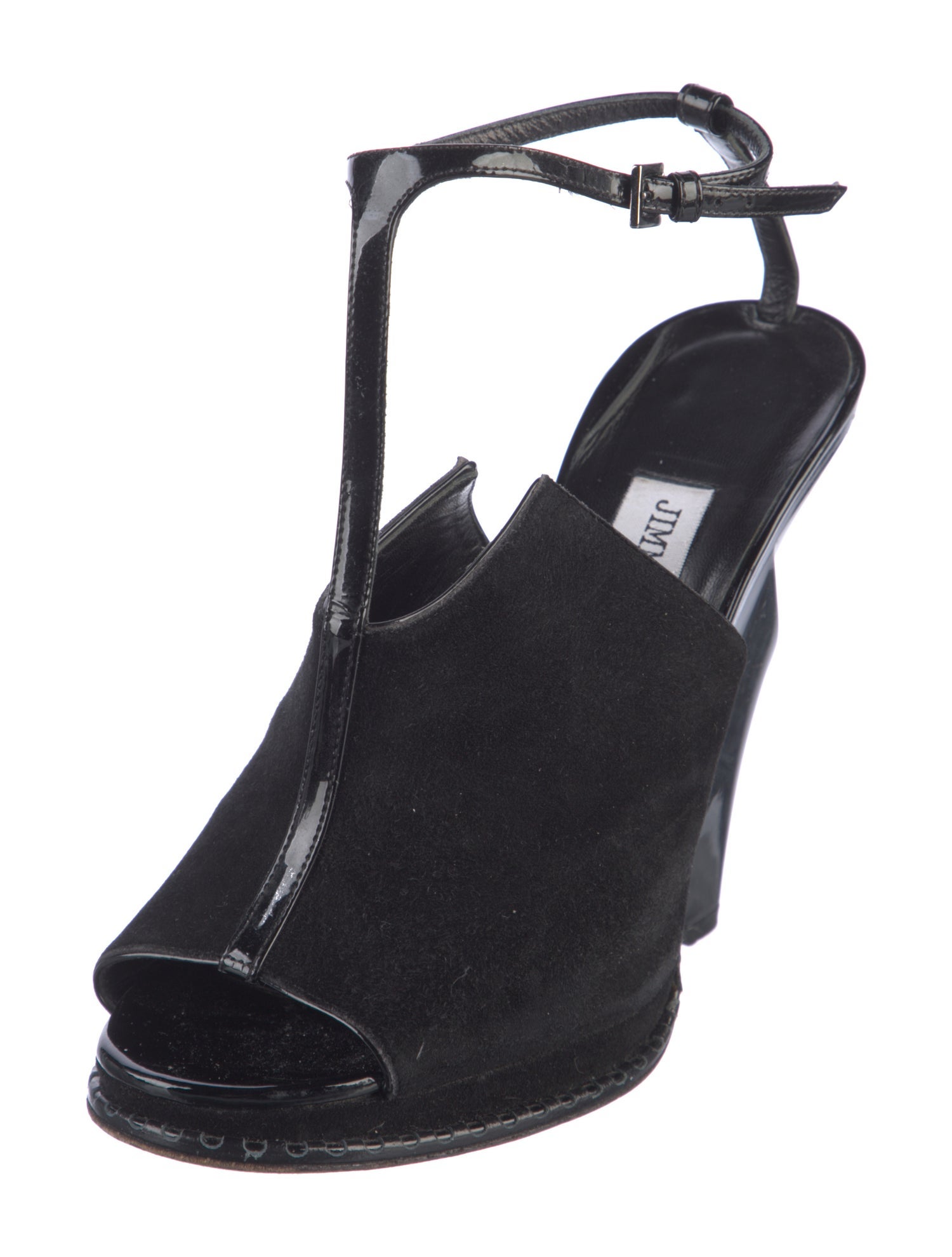 Jimmy Choo Suede T-Strap Sandals