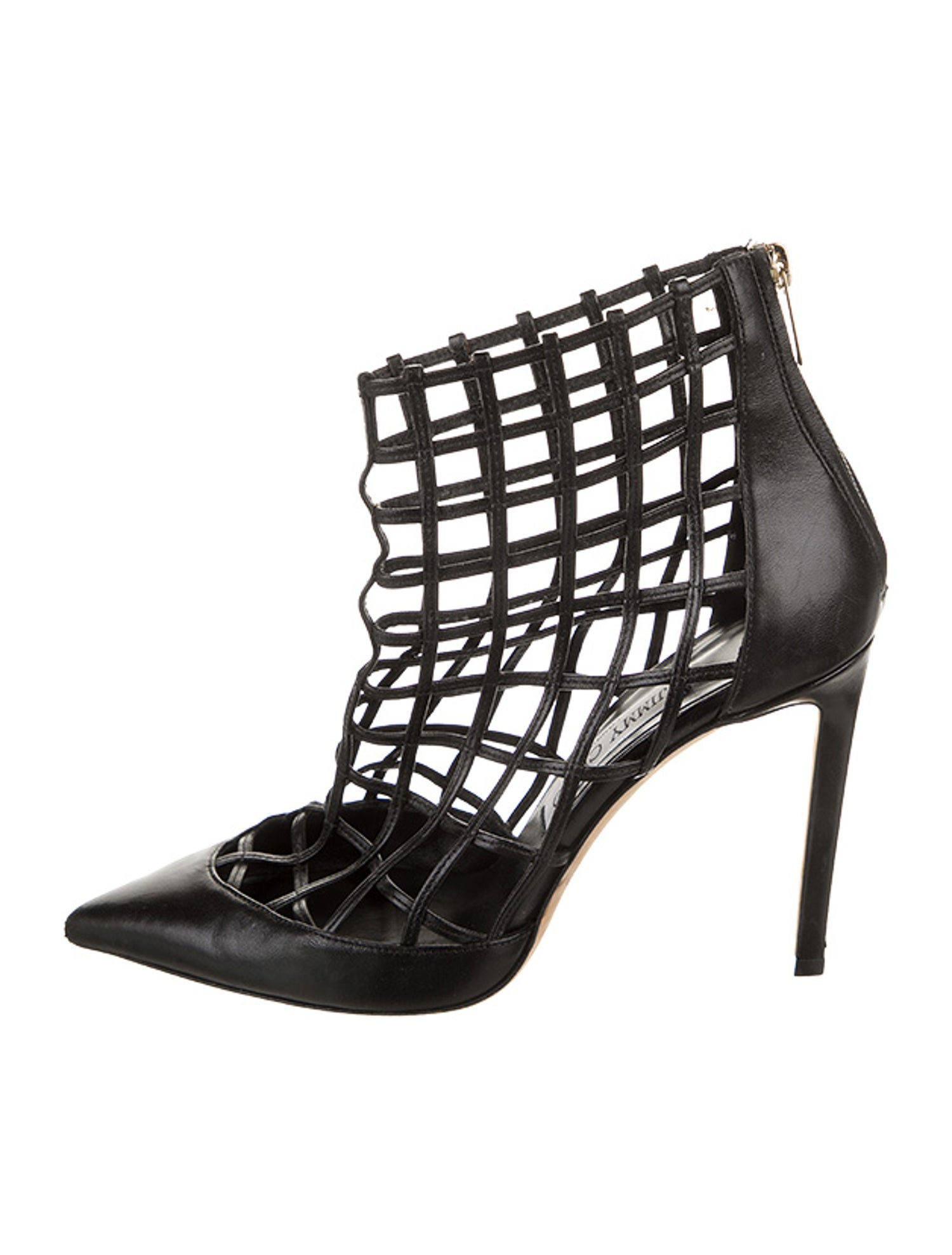 Jimmy Choo Leather Cutout Accent Pumps