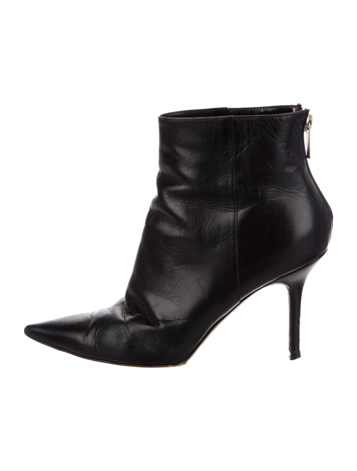 Jimmy Choo Leather Animal Print Boots