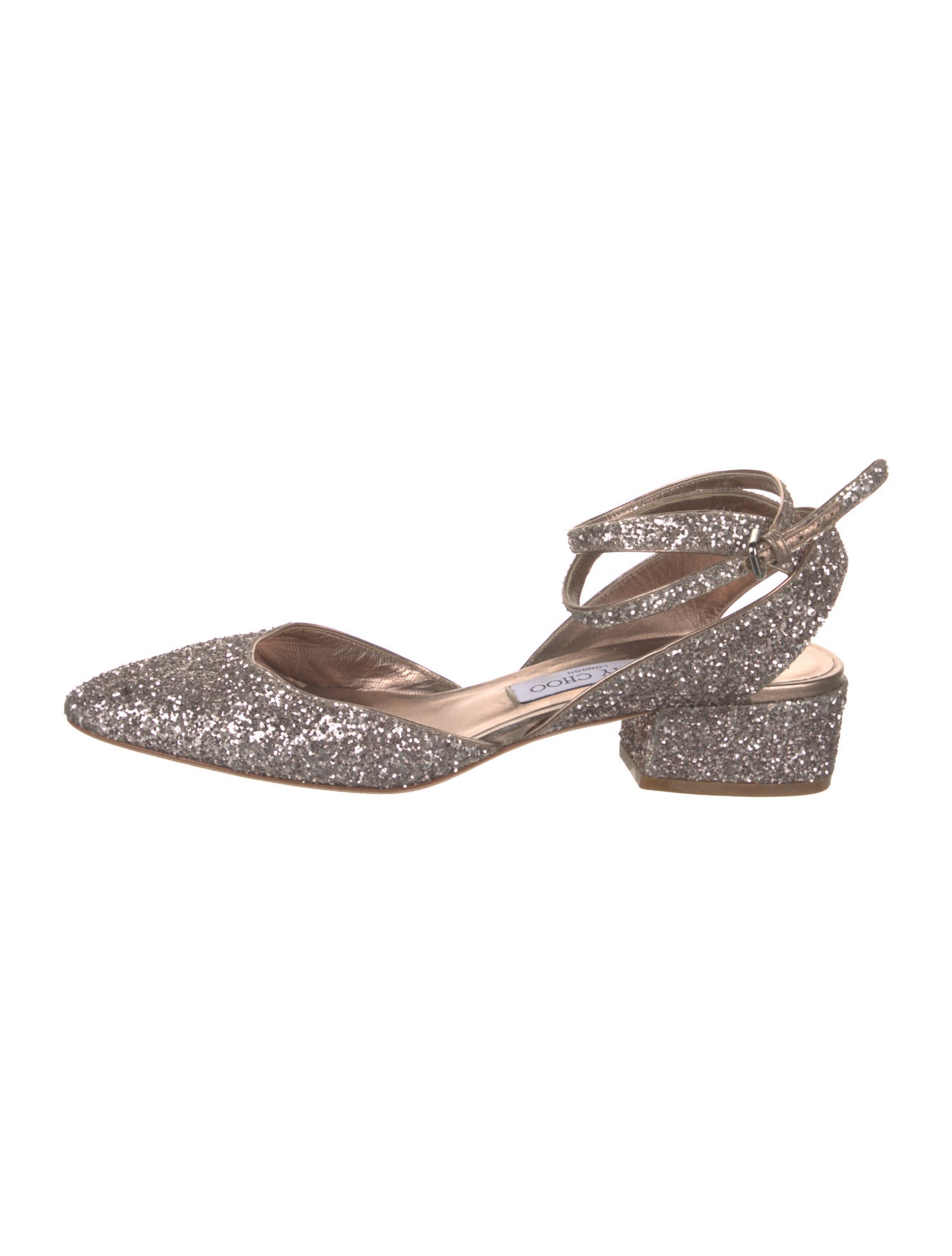 Jimmy Choo Glitter Glitter Accents Slingback Pumps
