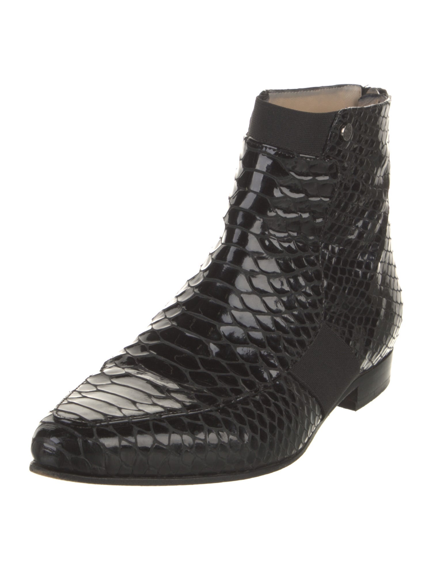Jimmy Choo Patent Leather Chelsea Boots