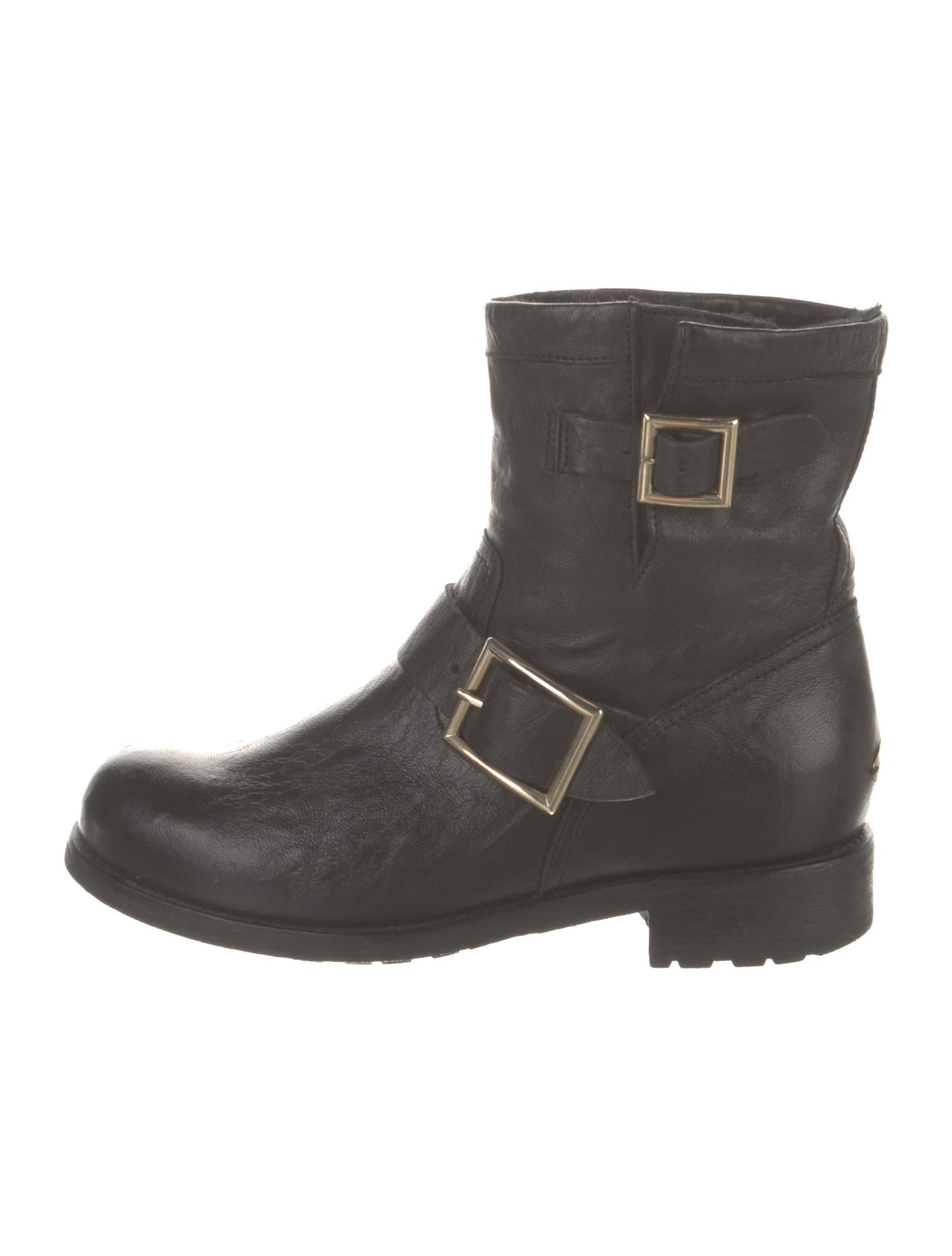 Jimmy Choo Leather Moto Boots