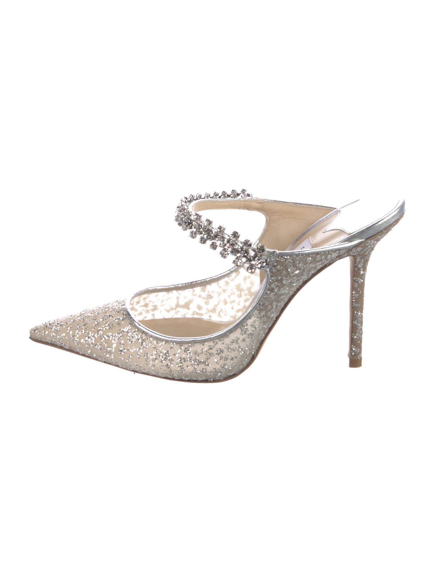 Jimmy Choo Glitter Accents Mules