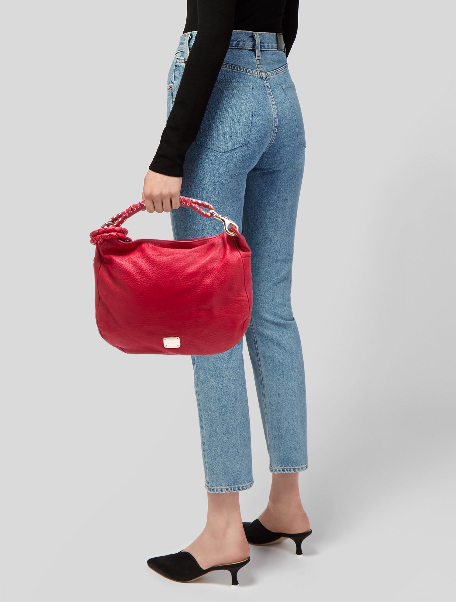 Jimmy Choo Leather Top Handle Bag