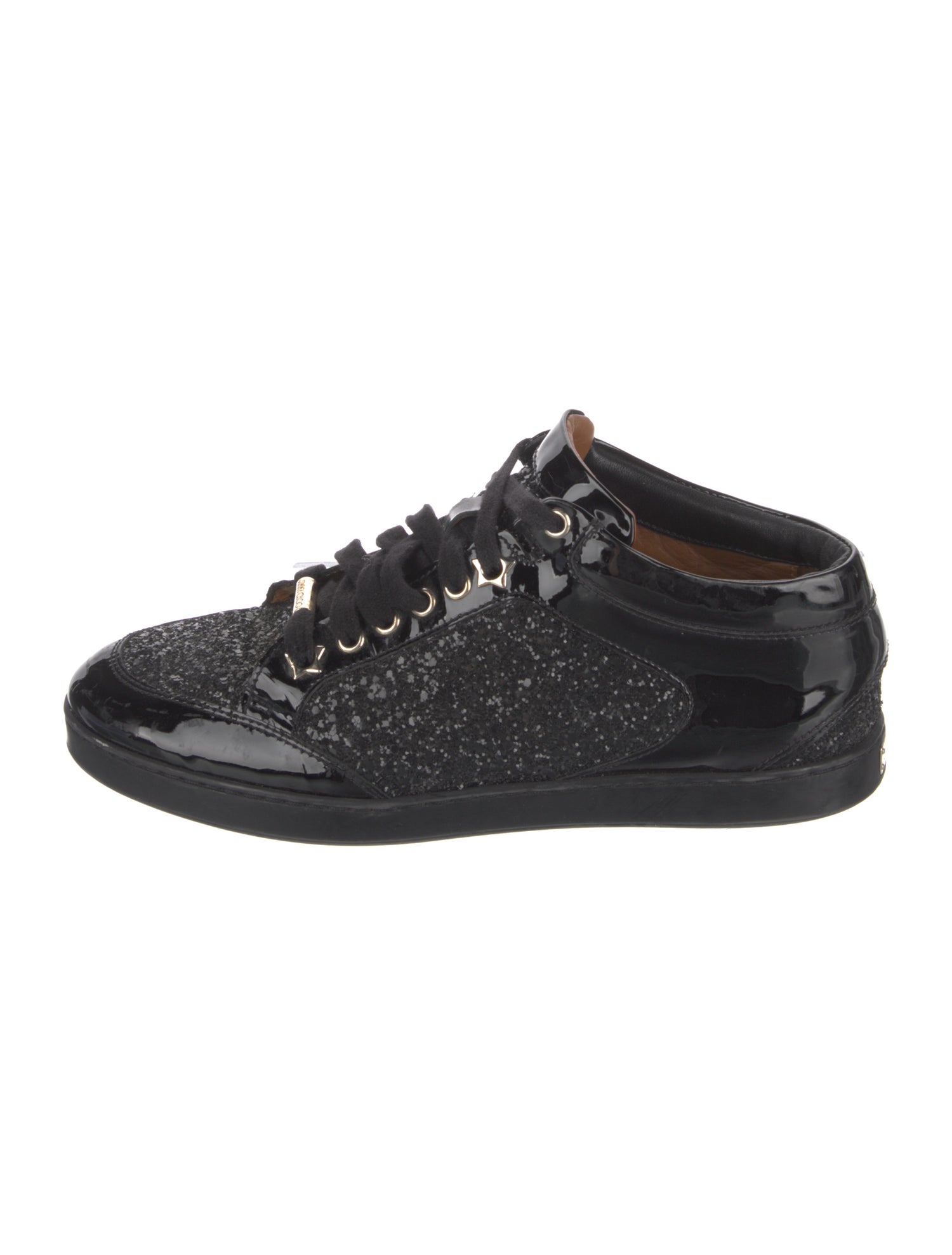 Jimmy Choo Patent Leather Printed Sneakers