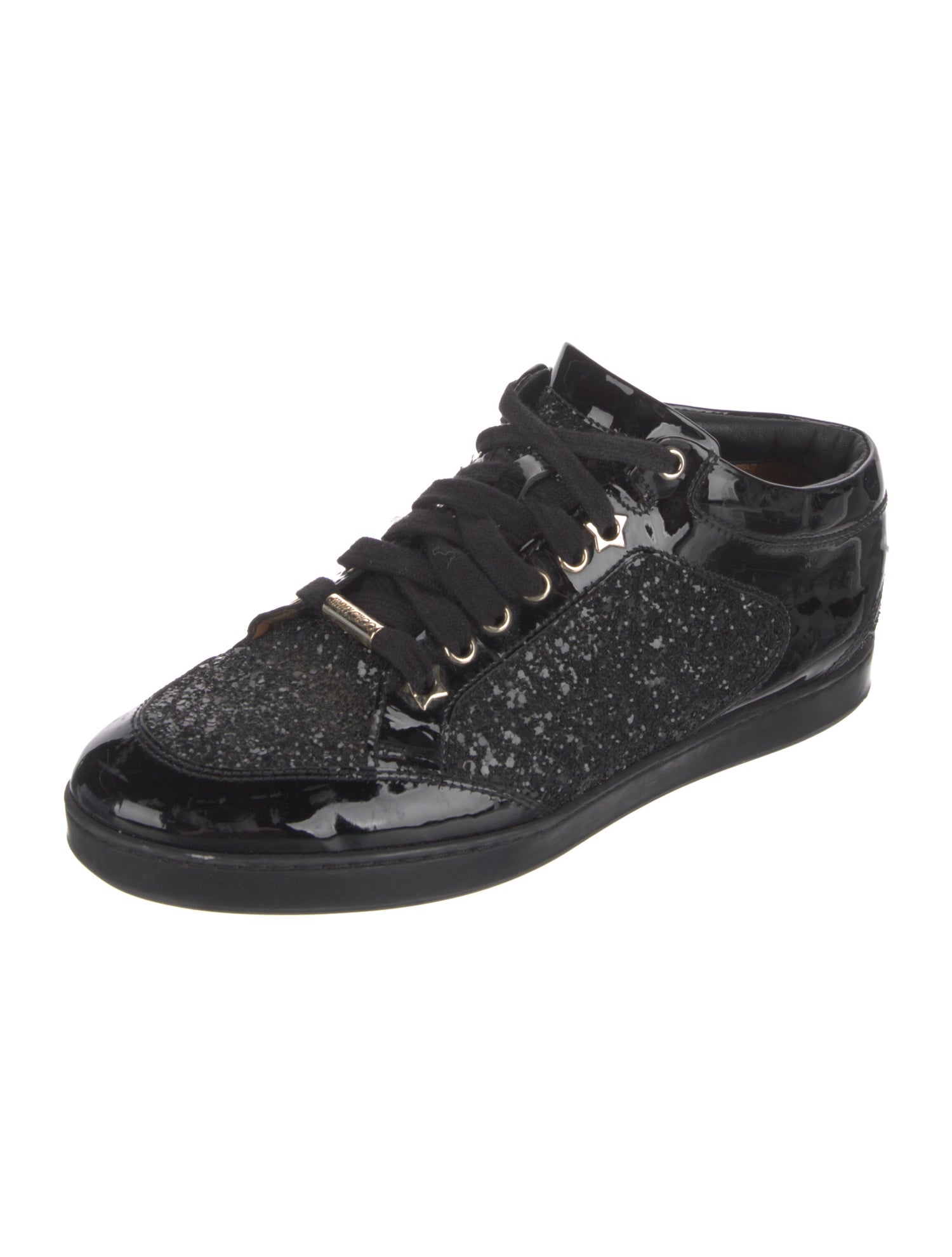 Jimmy Choo Patent Leather Printed Sneakers