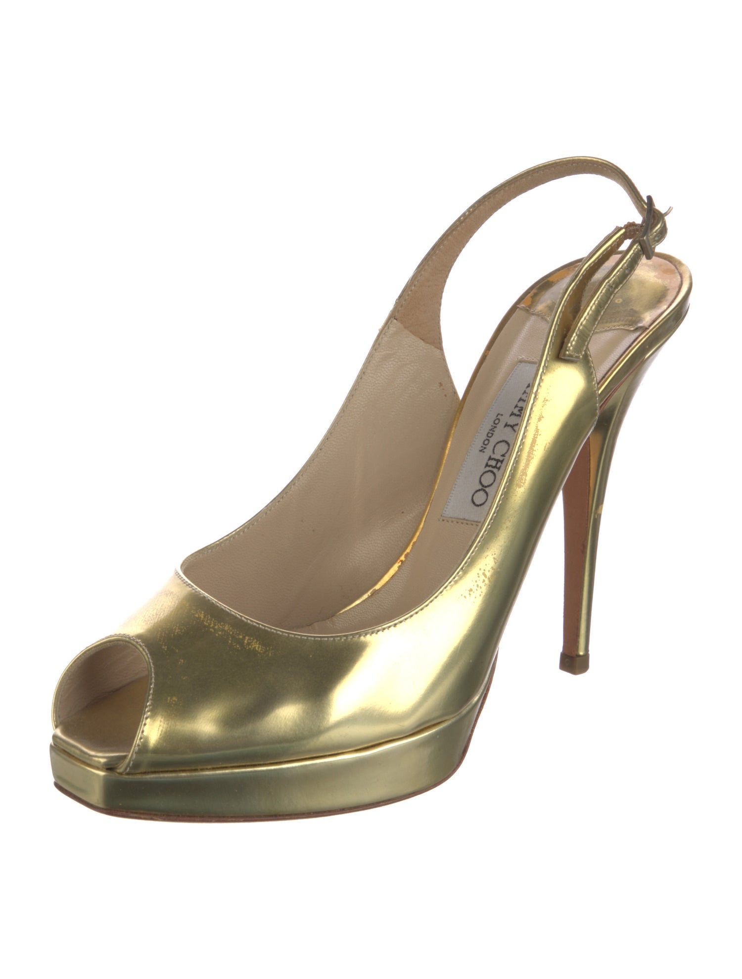 Jimmy Choo Patent Leather Slingback Pumps