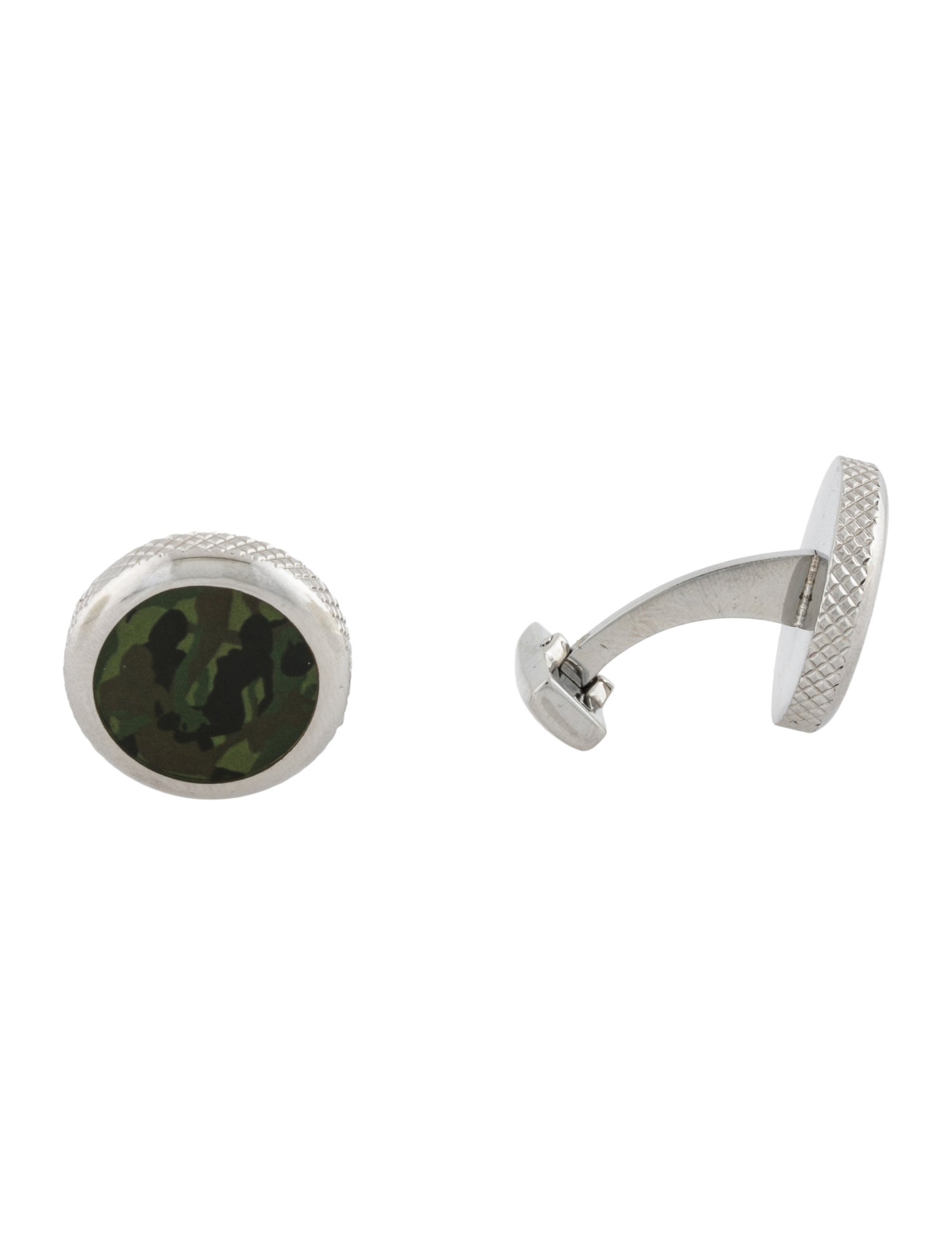 Jimmy Choo Enamel Camo Cufflinks