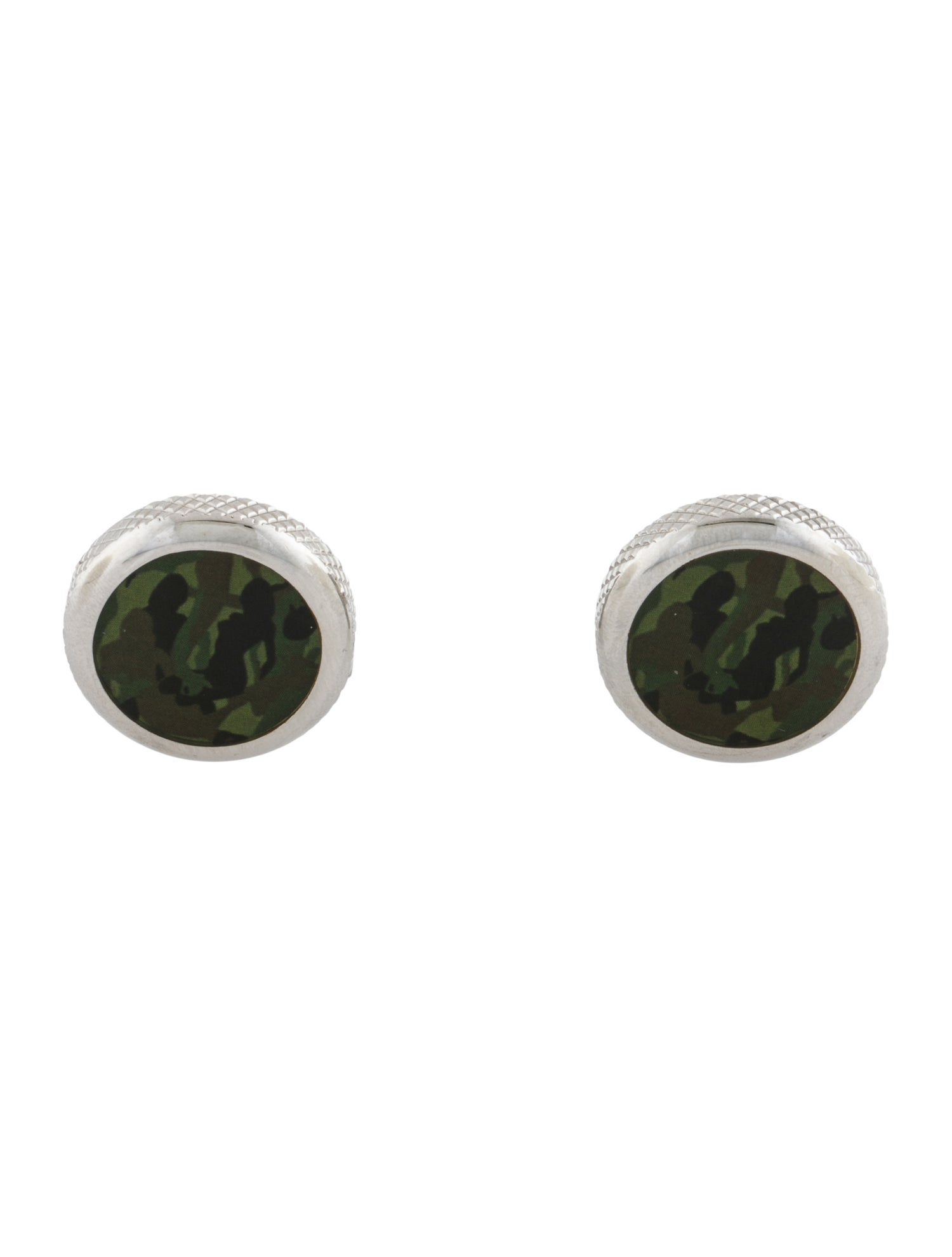 Jimmy Choo Enamel Camo Cufflinks