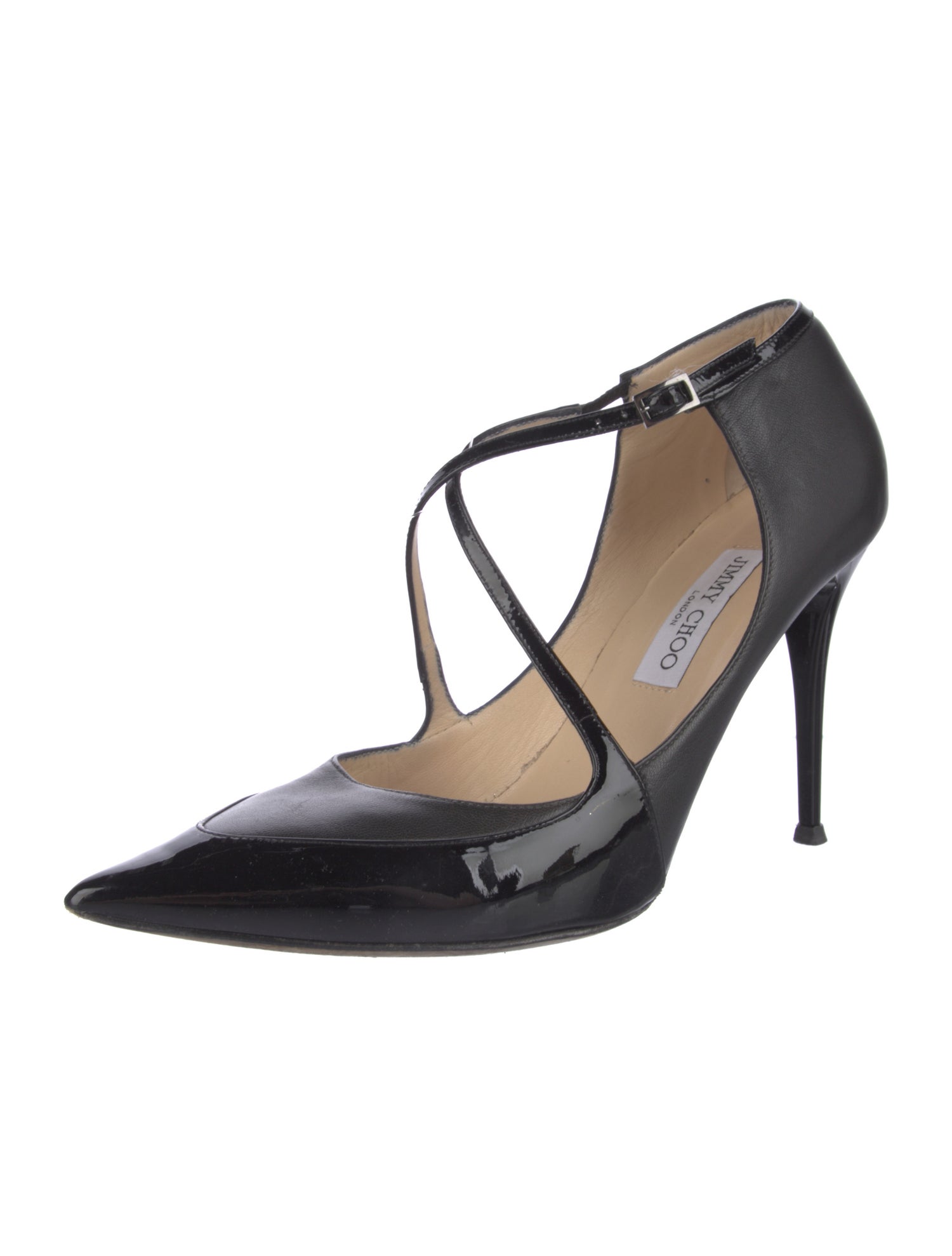 Jimmy Choo Leather T-Strap Pumps