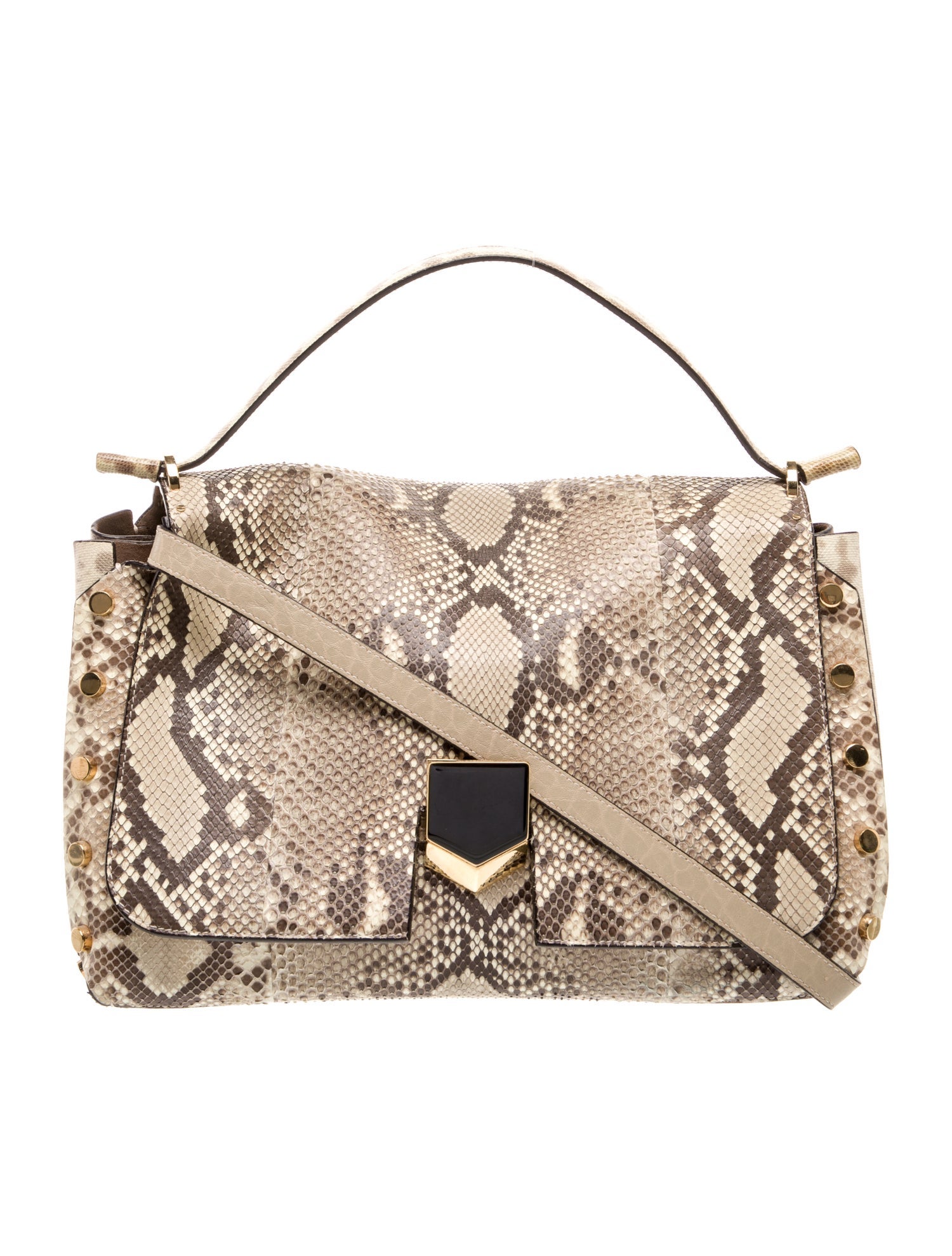 Jimmy Choo Snakeskin Top Handle Bag