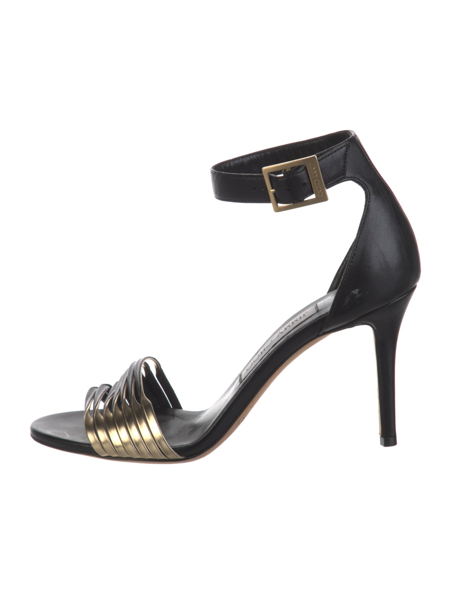 Jimmy Choo Leather T-Strap Sandals