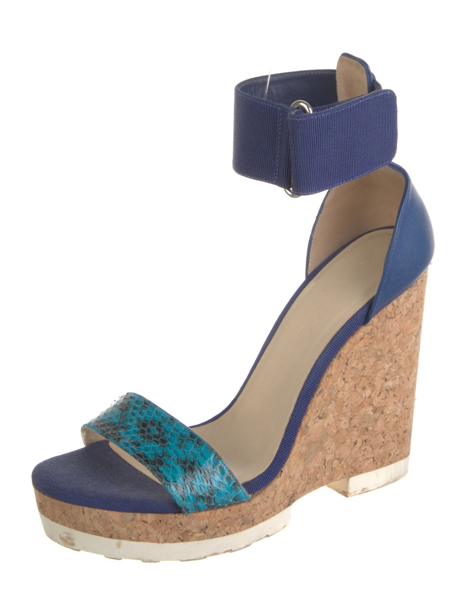 Jimmy Choo GG Embossed Leather Espadrilles