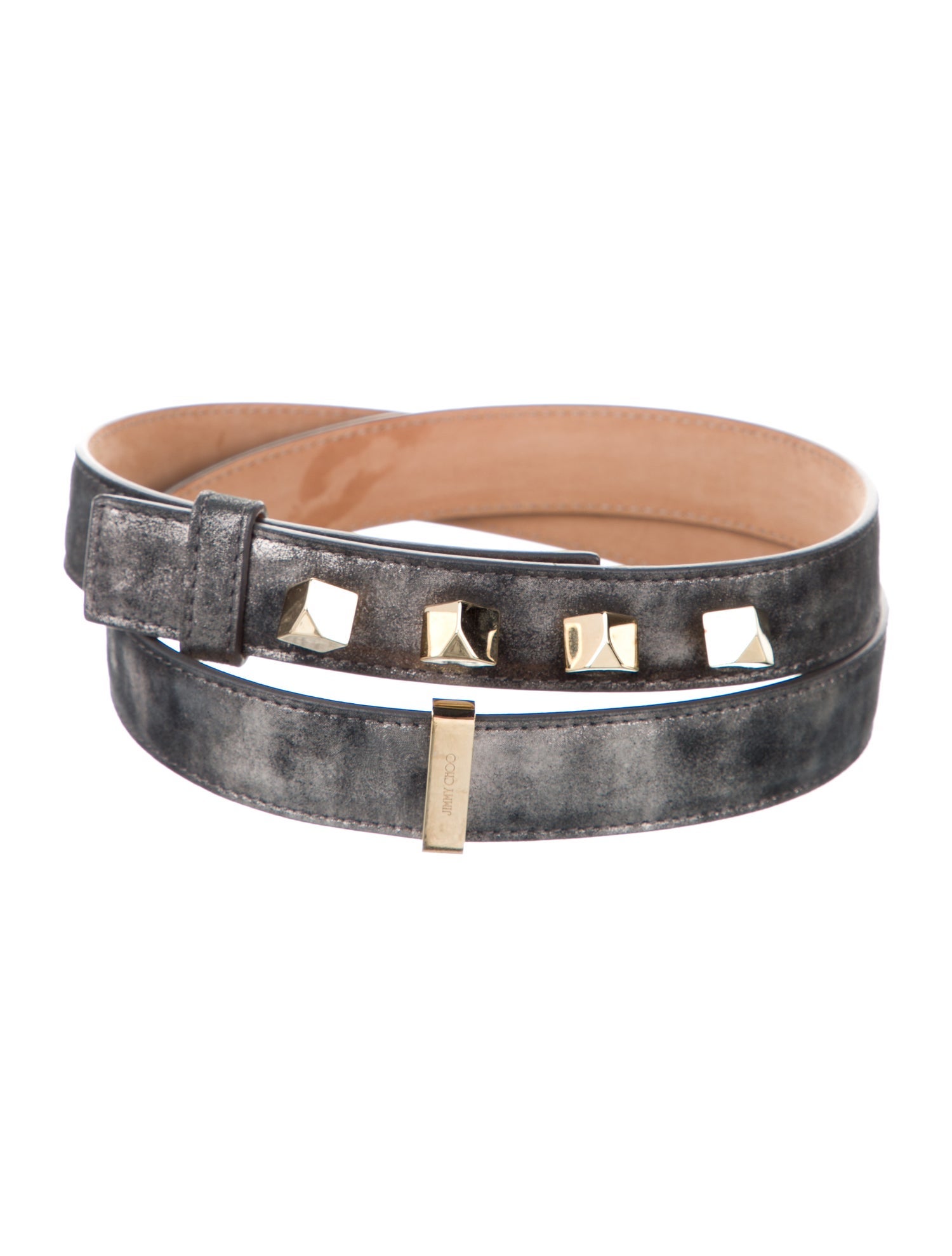 Jimmy Choo Skinny Leather Belt