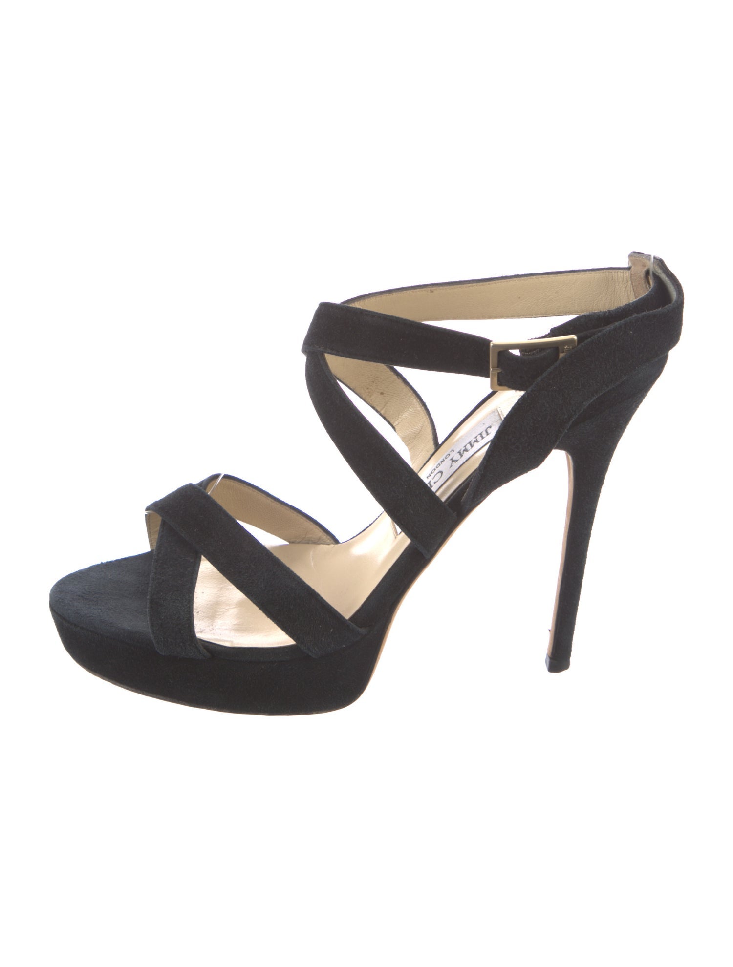 Jimmy Choo Suede Cutout Accent Sandals