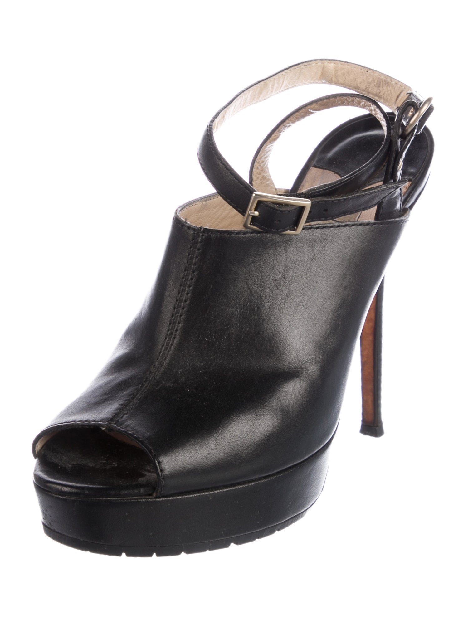 Jimmy Choo Leather T-Strap Pumps