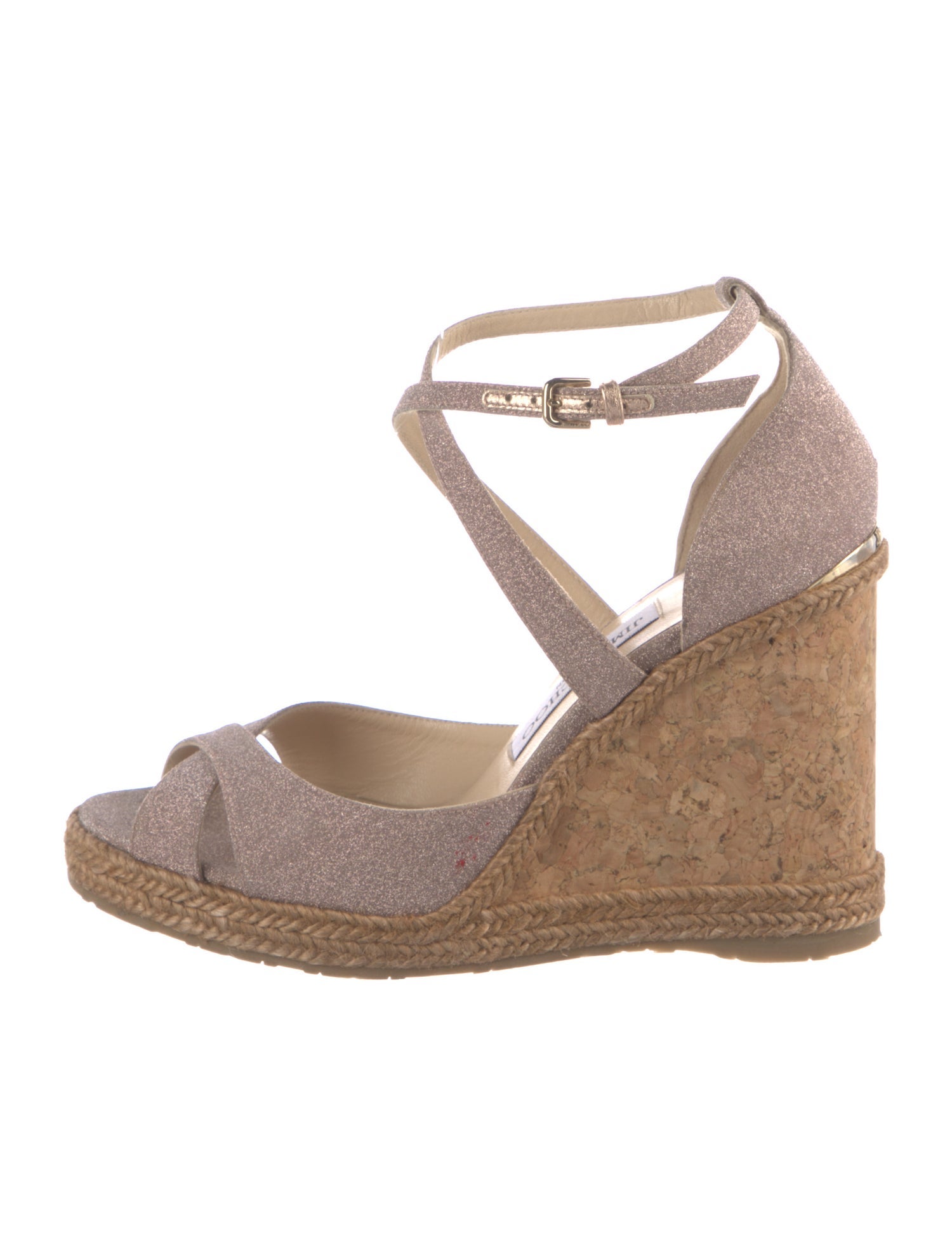 Jimmy Choo Glitter Glitter Accents Espadrilles