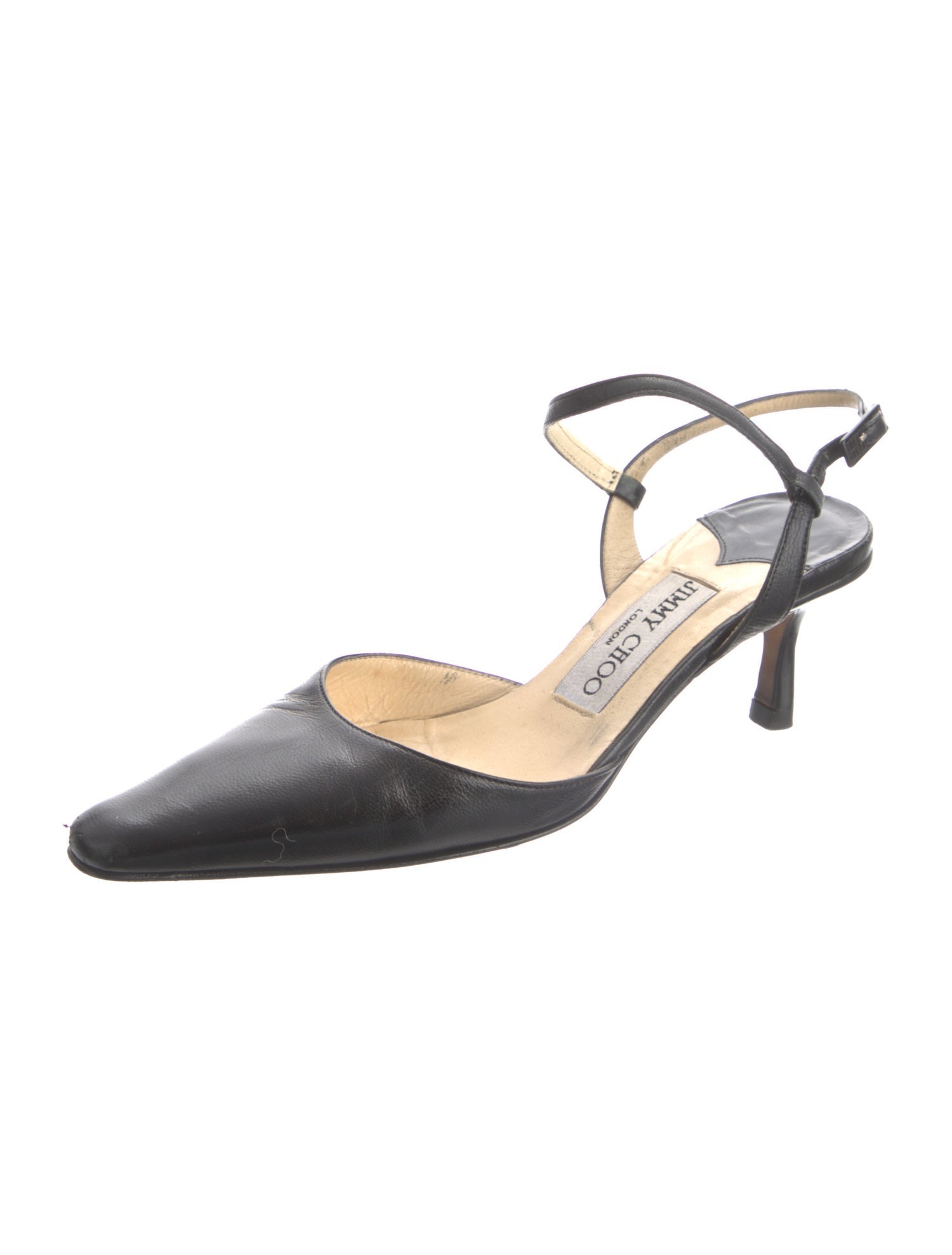 Jimmy Choo Leather Slingback Pumps