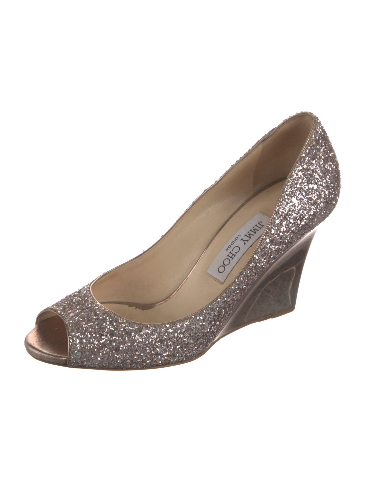 Jimmy Choo Glitter Glitter Accents Espadrilles
