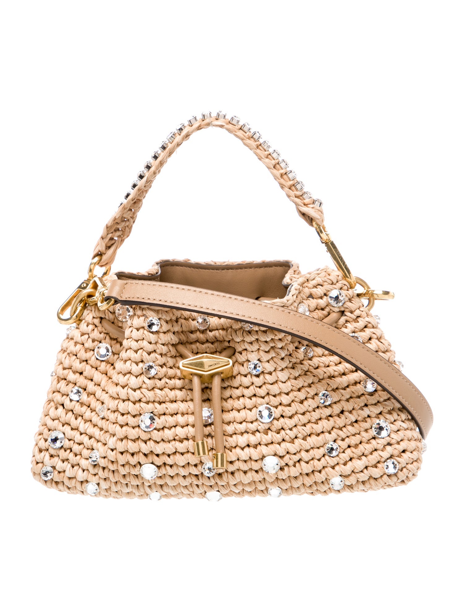 Jimmy Choo Raffia Cinch Small