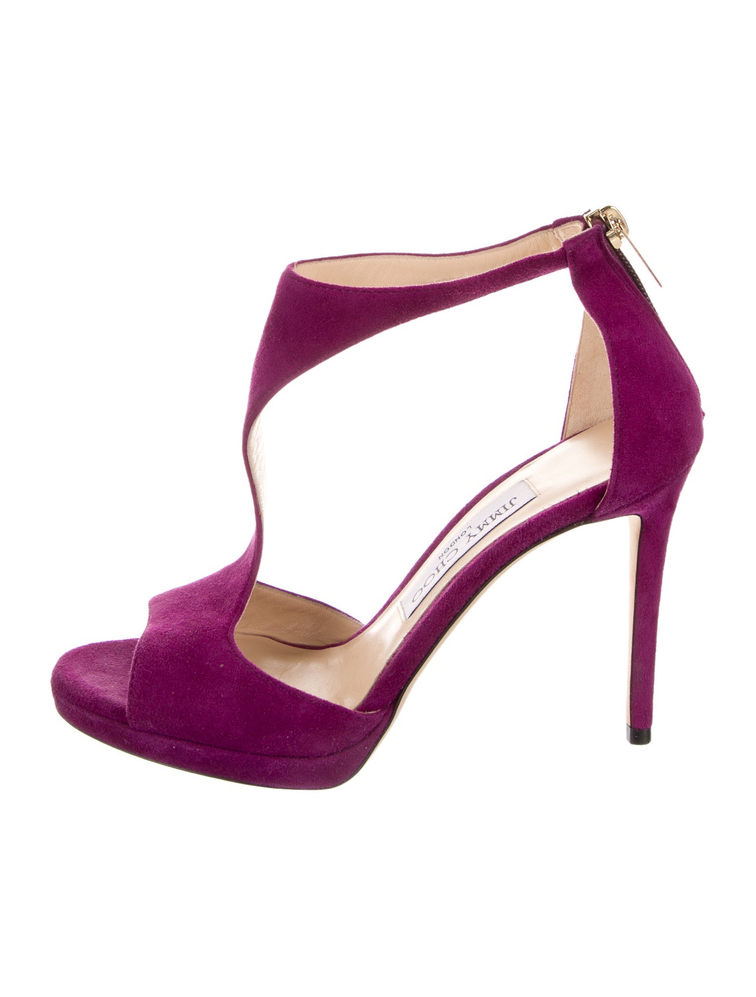 Jimmy Choo Suede T-Strap Sandals