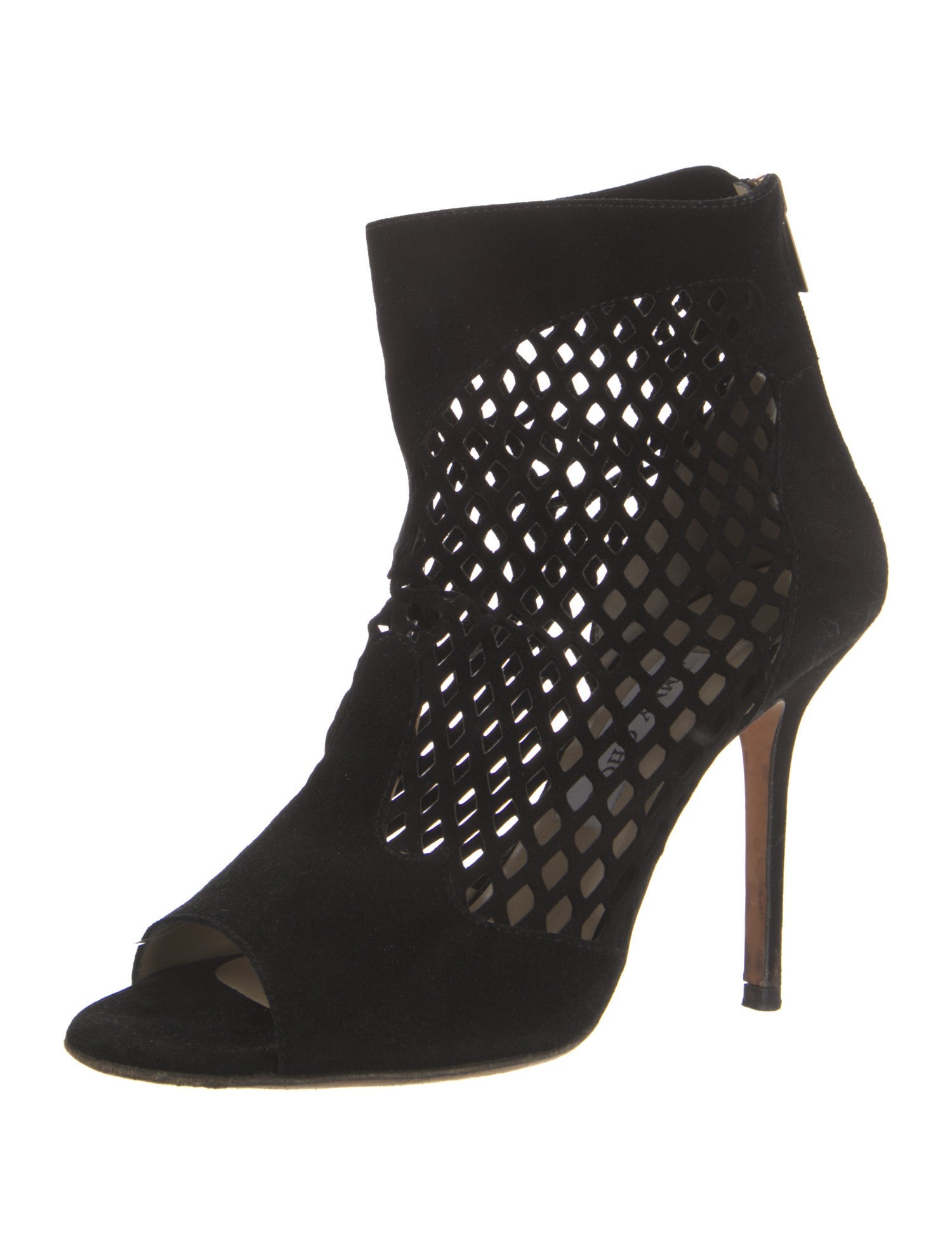 Jimmy Choo Suede Cutout Accent Pumps