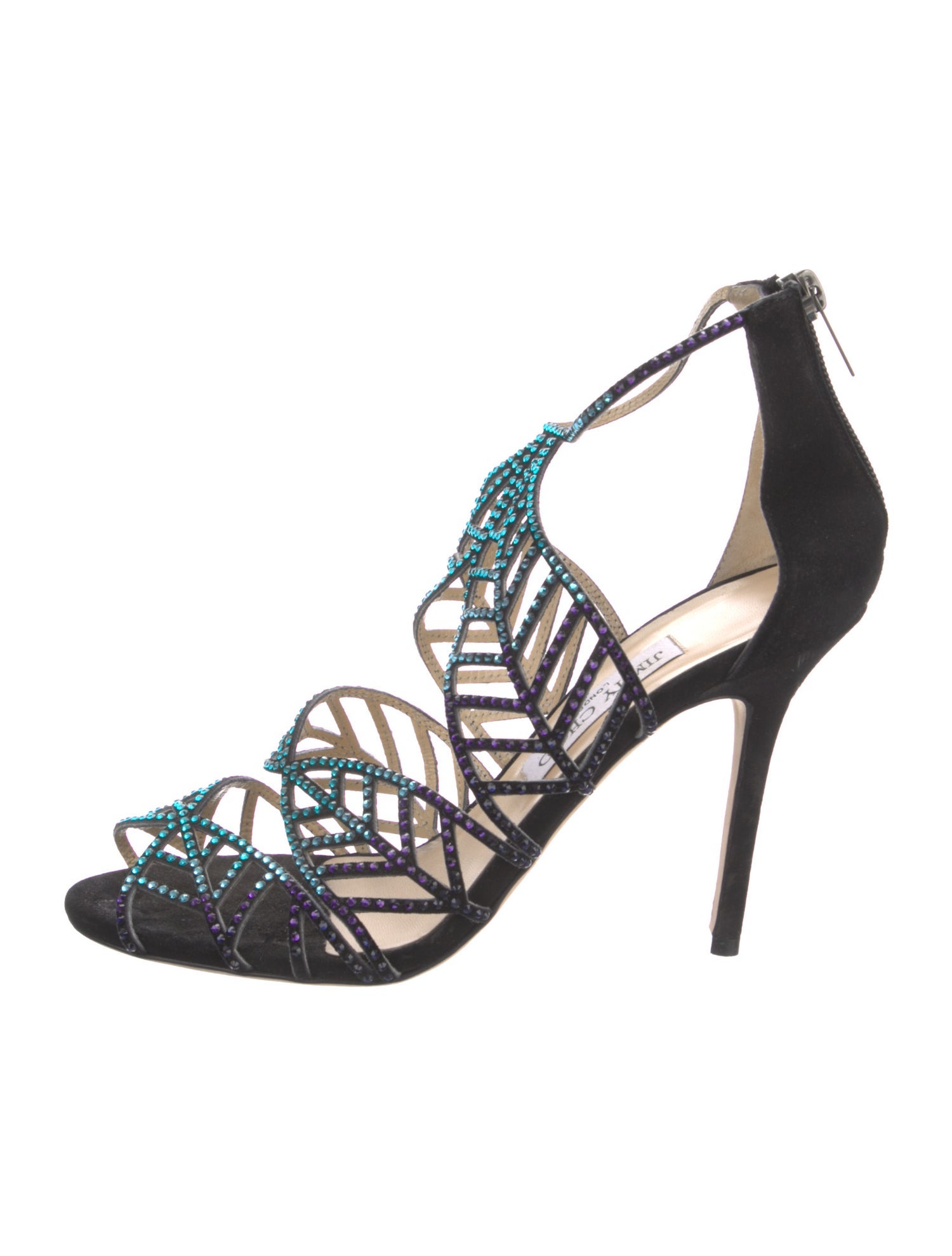 Jimmy Choo Suede Studded Accents Sandals