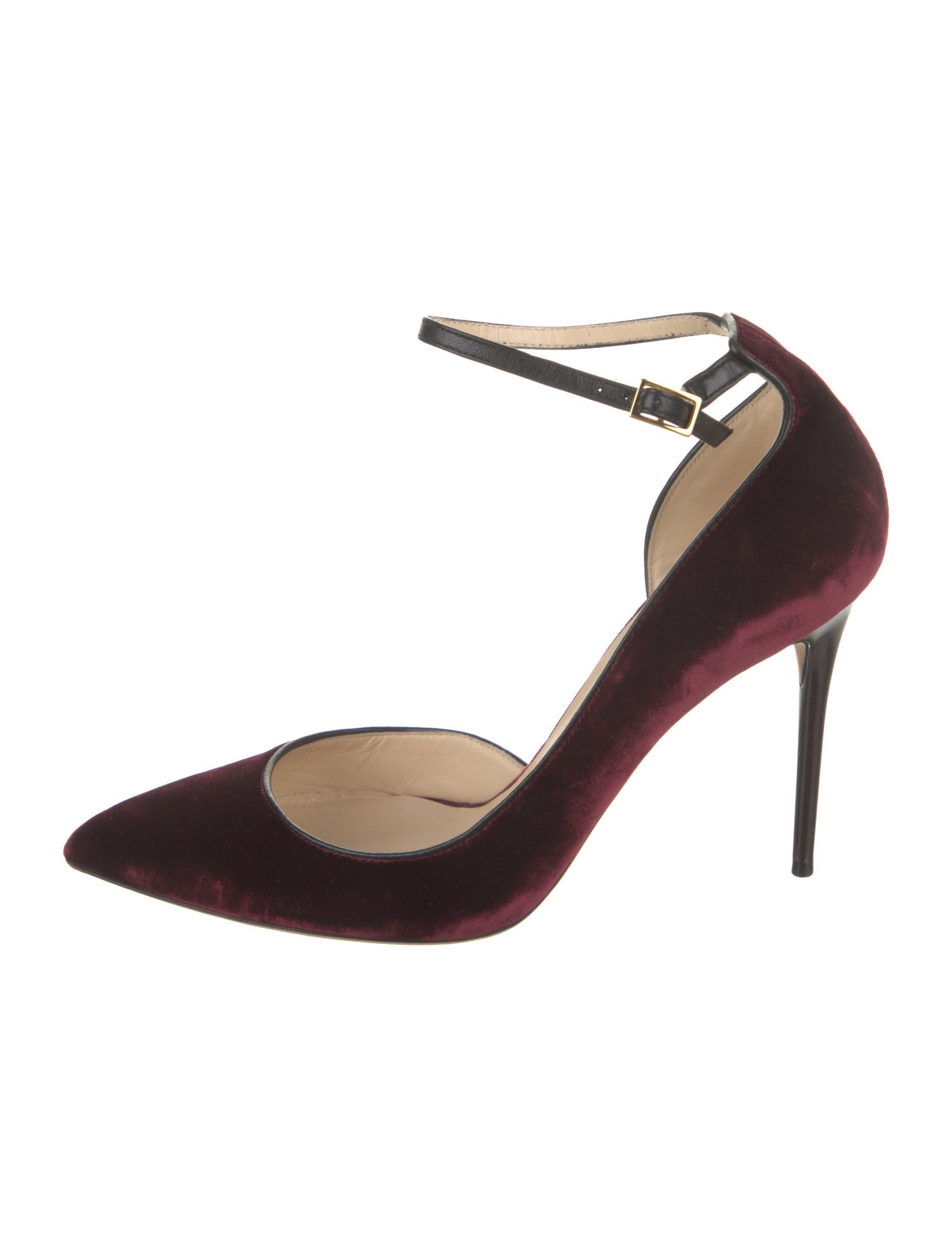 Jimmy Choo Velvet Colorblock Pattern D'Orsay Pumps