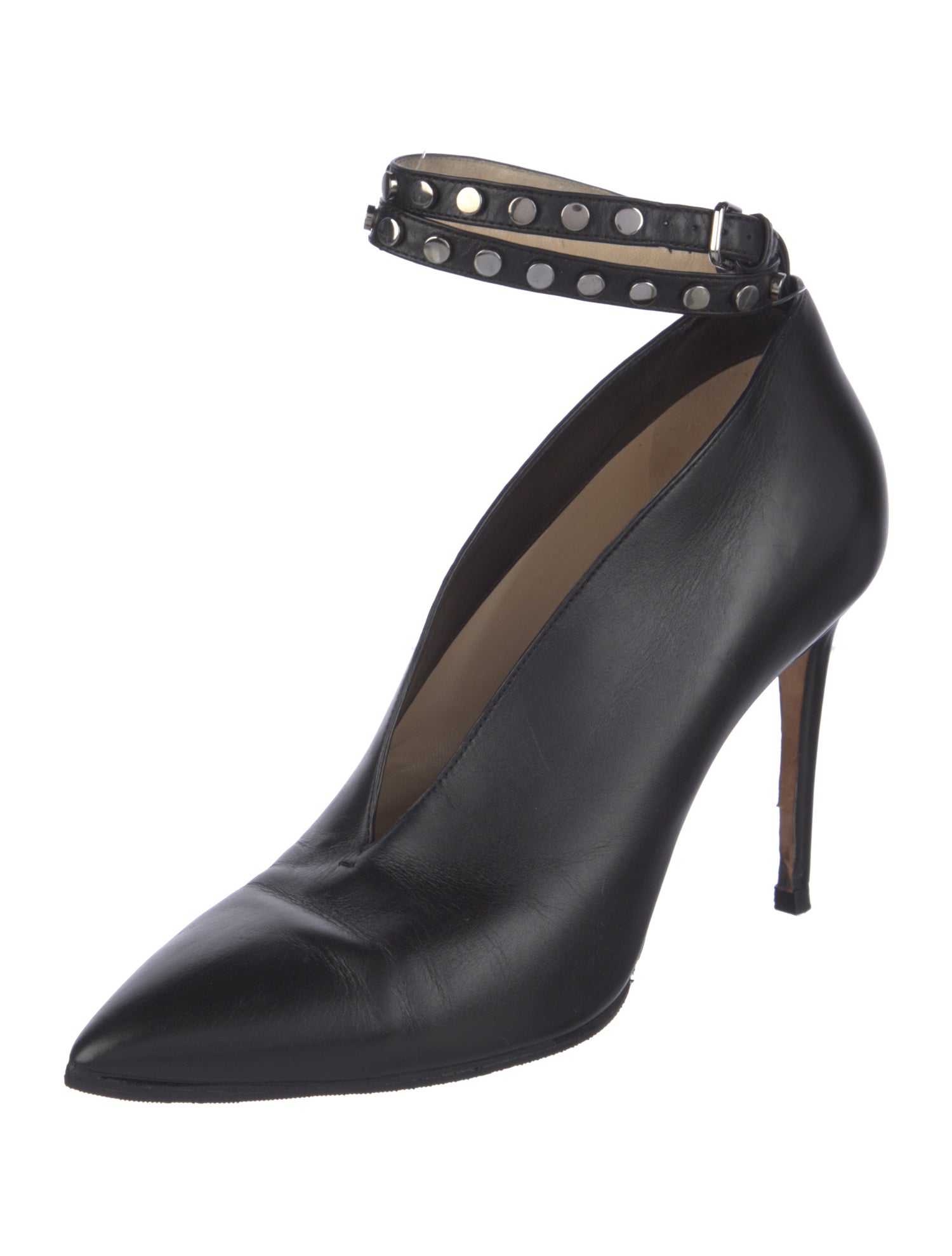 Jimmy Choo Leather Studded Accents Pumps