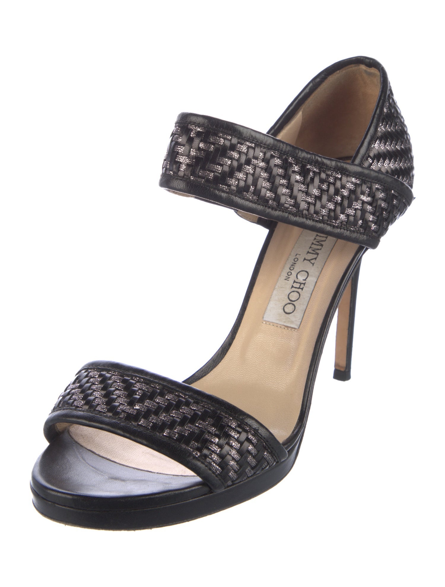 Jimmy Choo Leather Printed Sandals