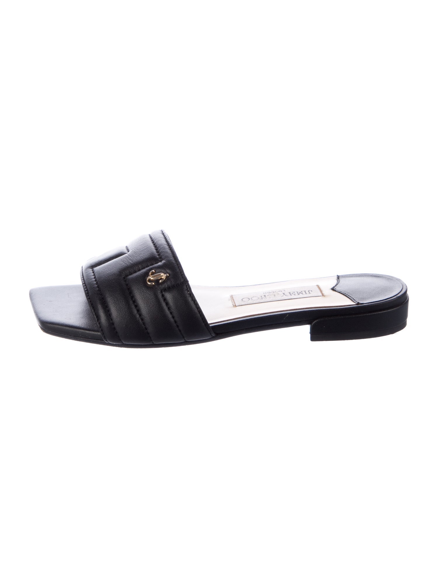Jimmy Choo Leather Slides