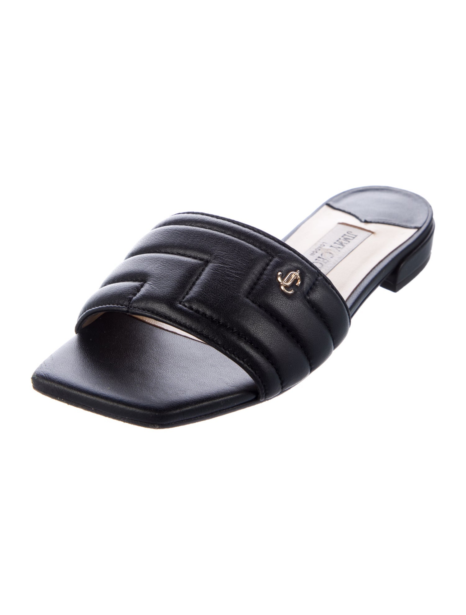 Jimmy Choo Leather Slides